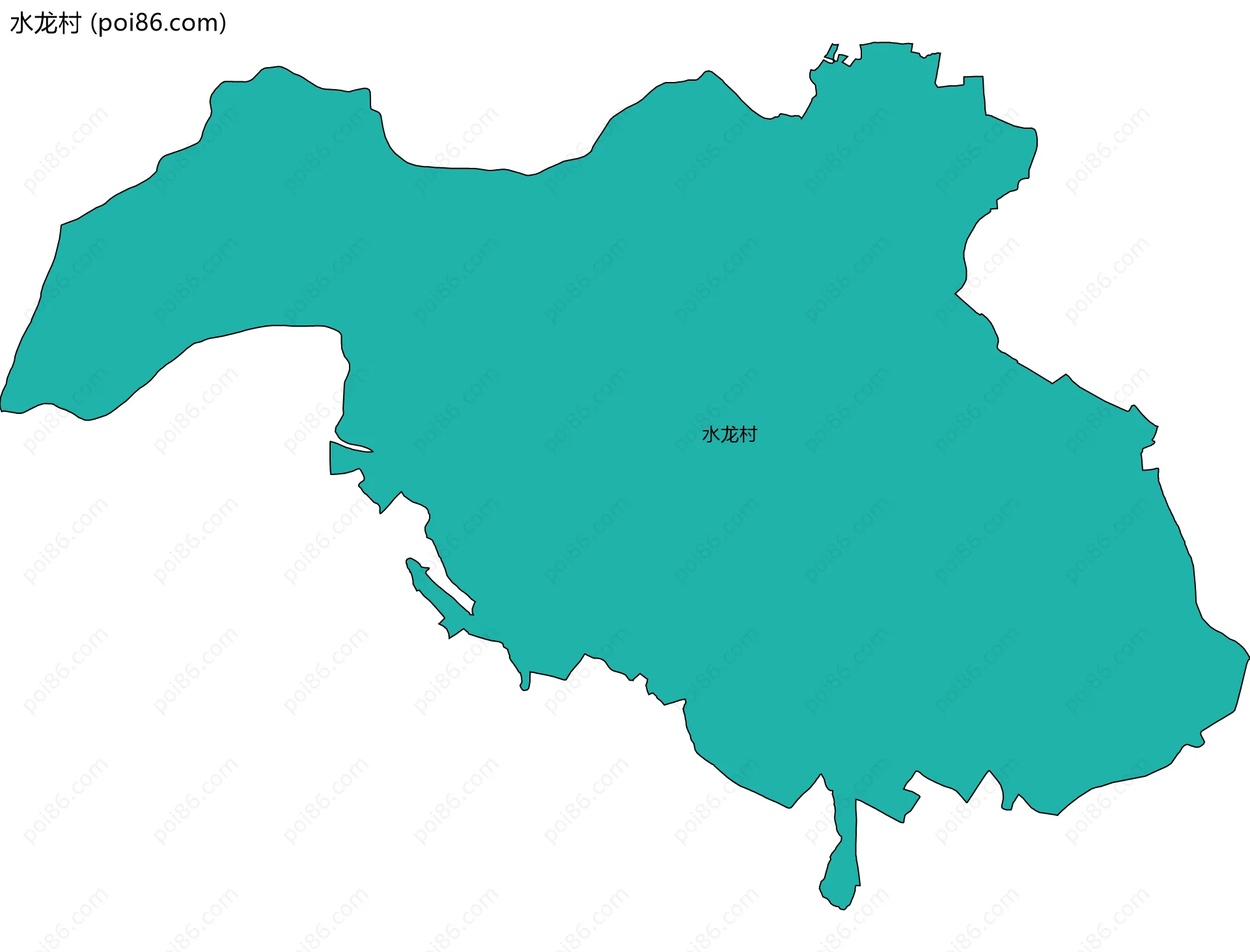水龙村边界地图