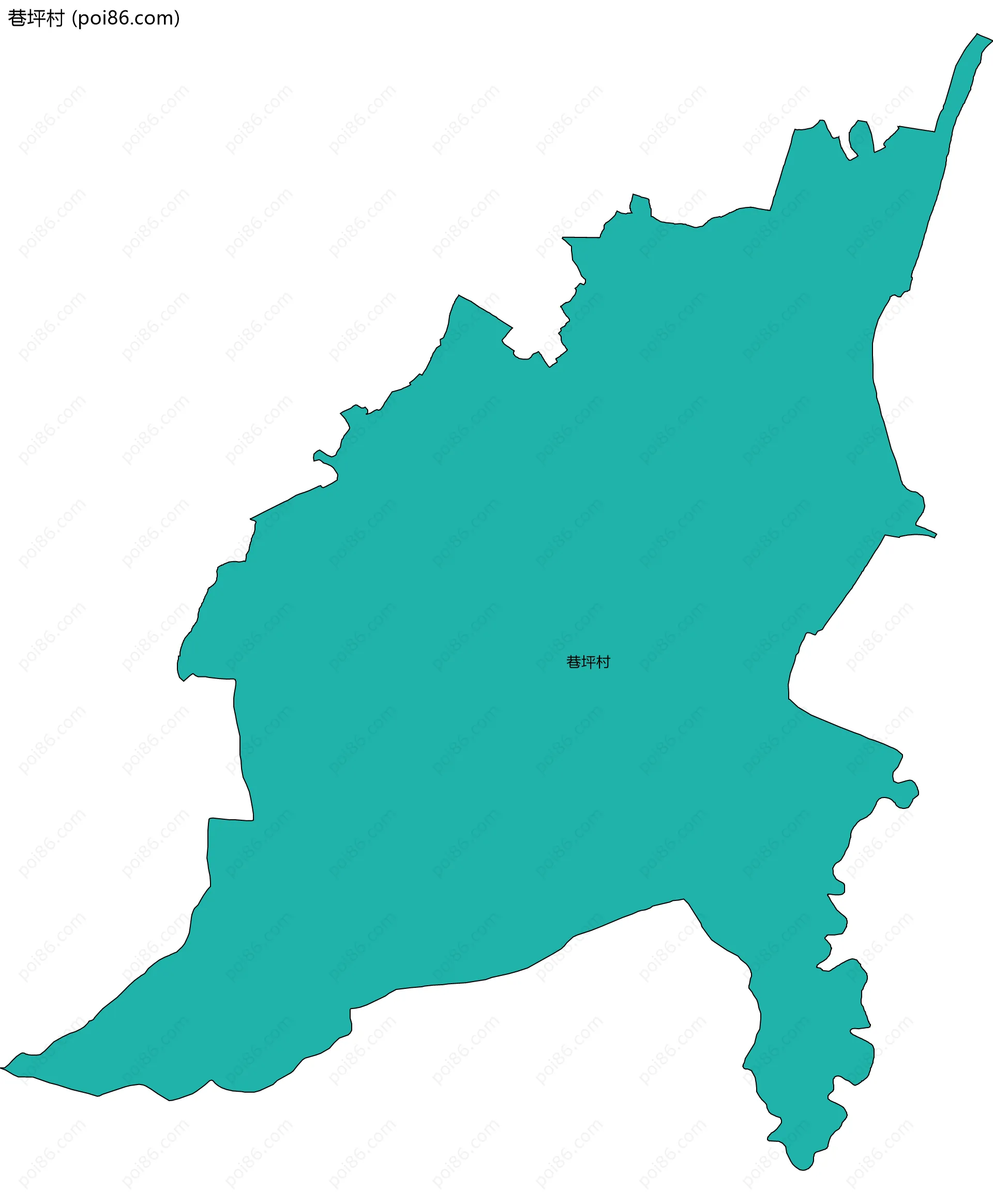 巷坪村边界地图