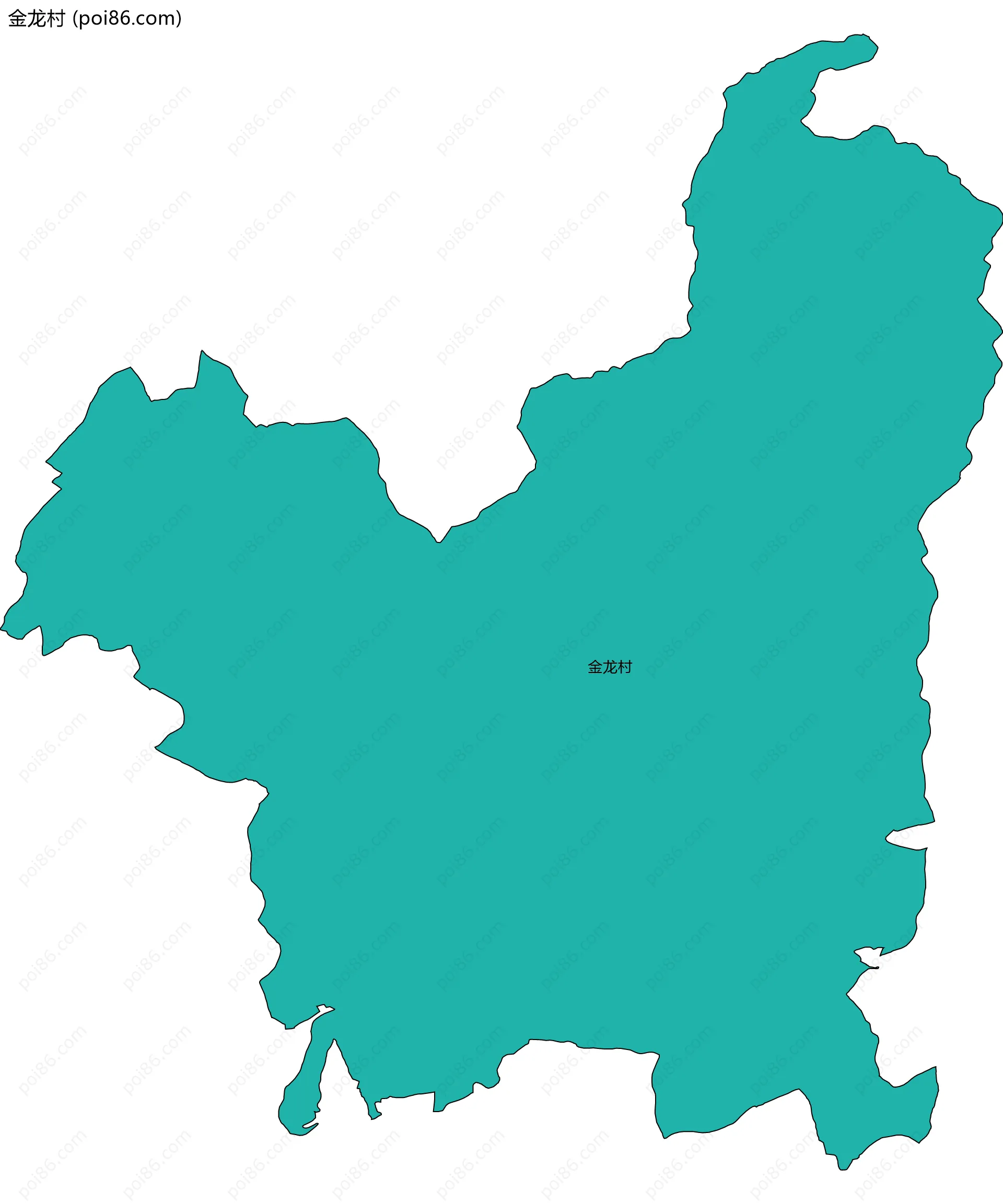 金龙村边界地图
