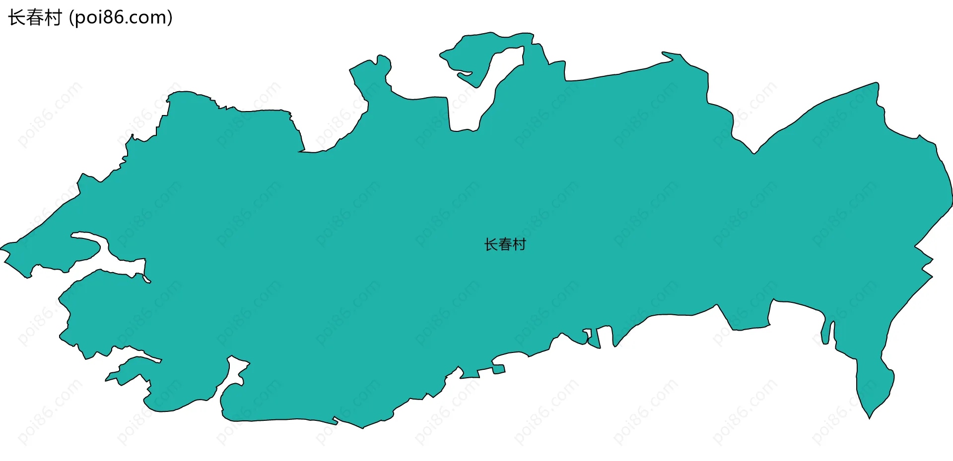 长春村边界地图