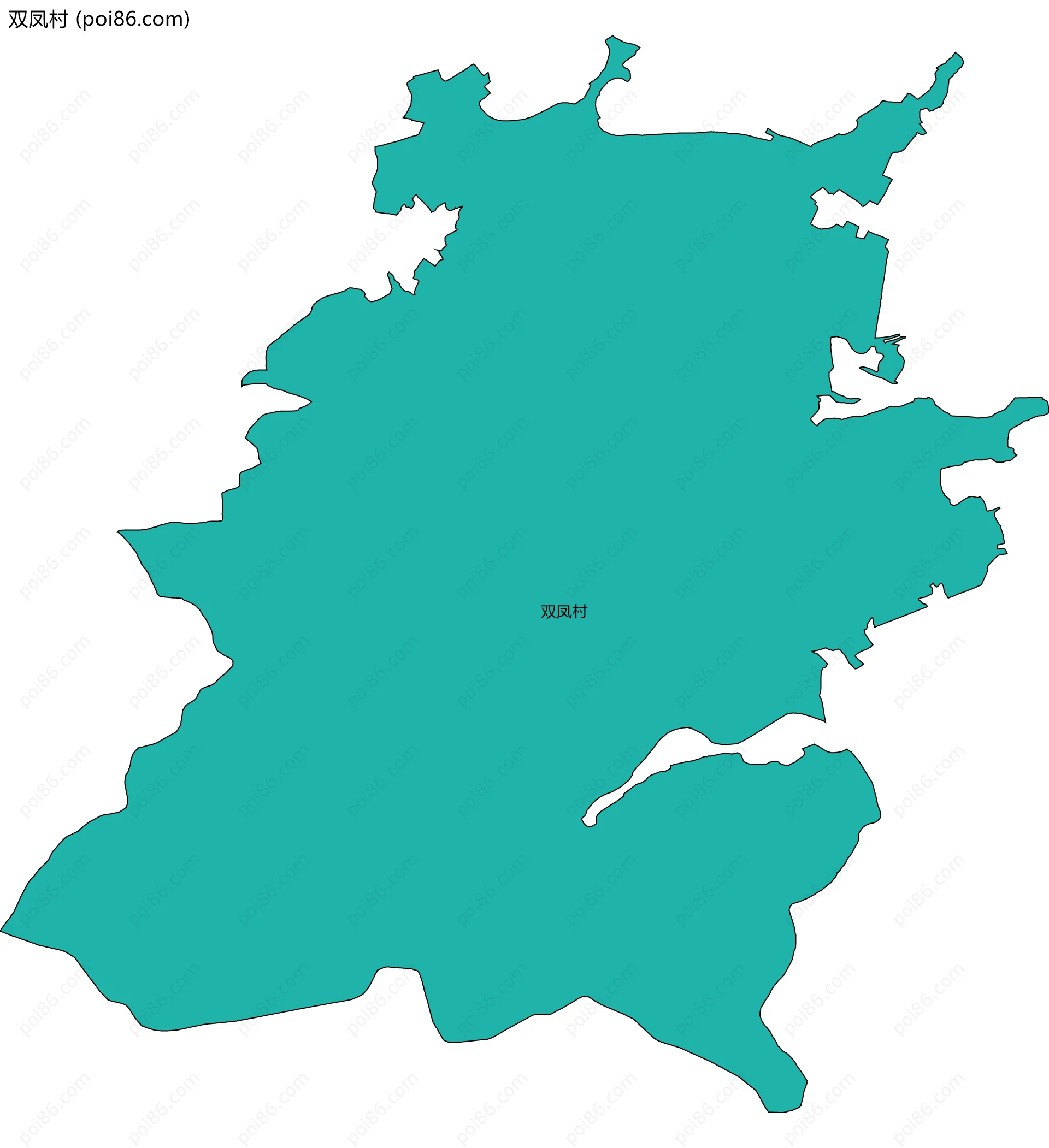 双凤村边界地图