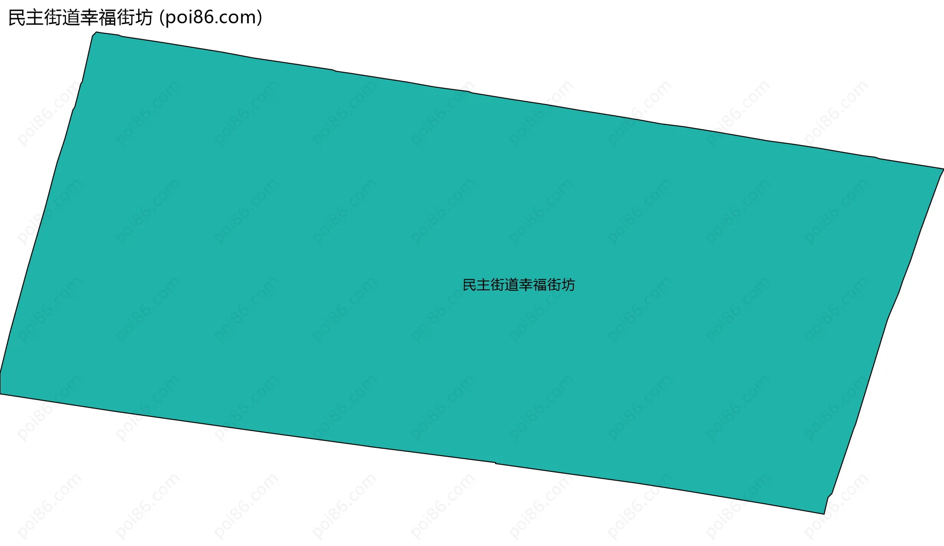 民主街道幸福街坊边界地图