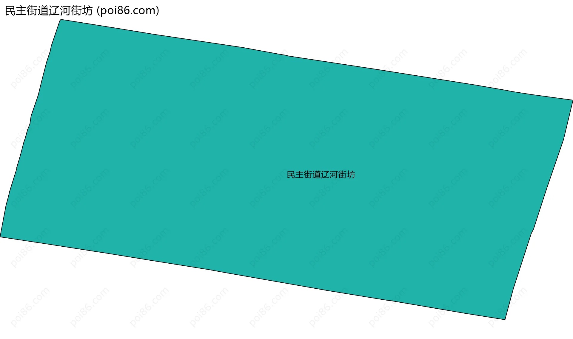 民主街道辽河街坊边界地图
