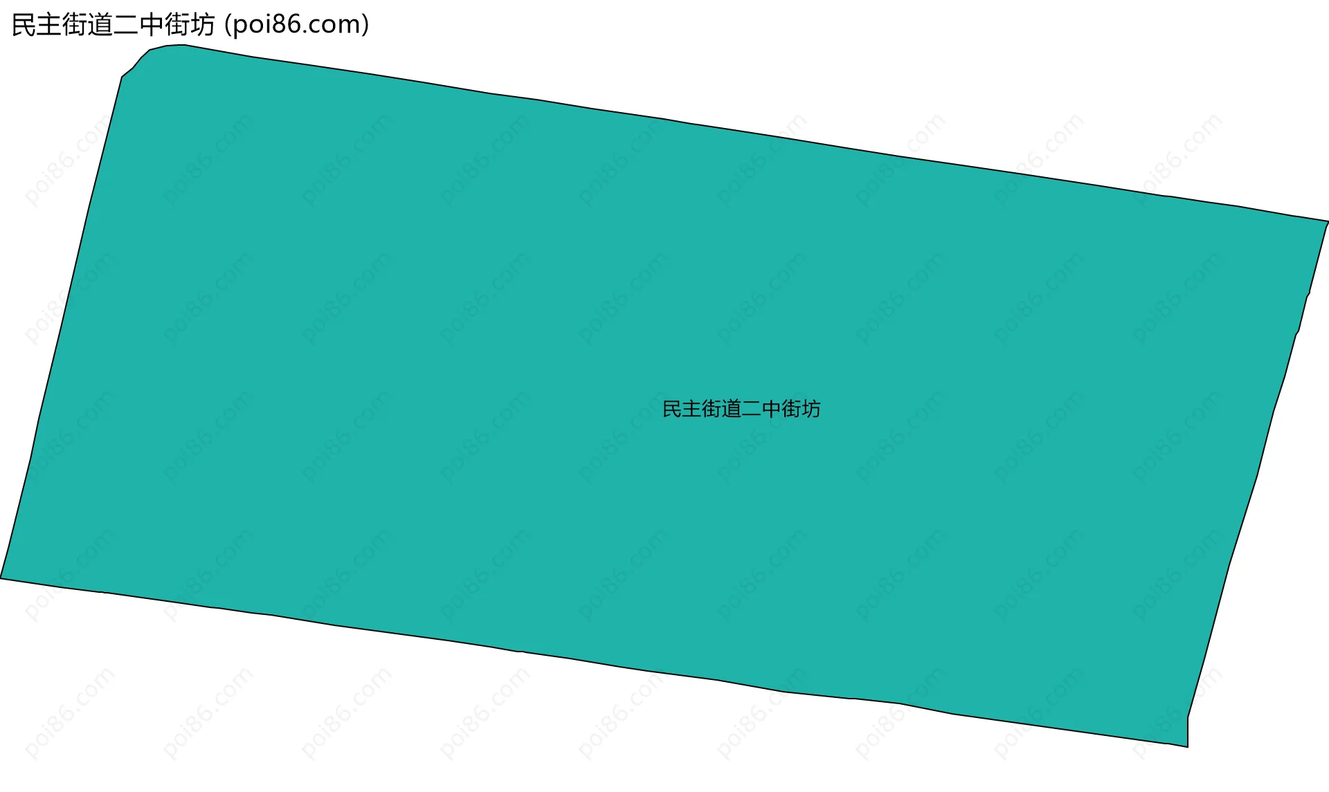 民主街道二中街坊边界地图