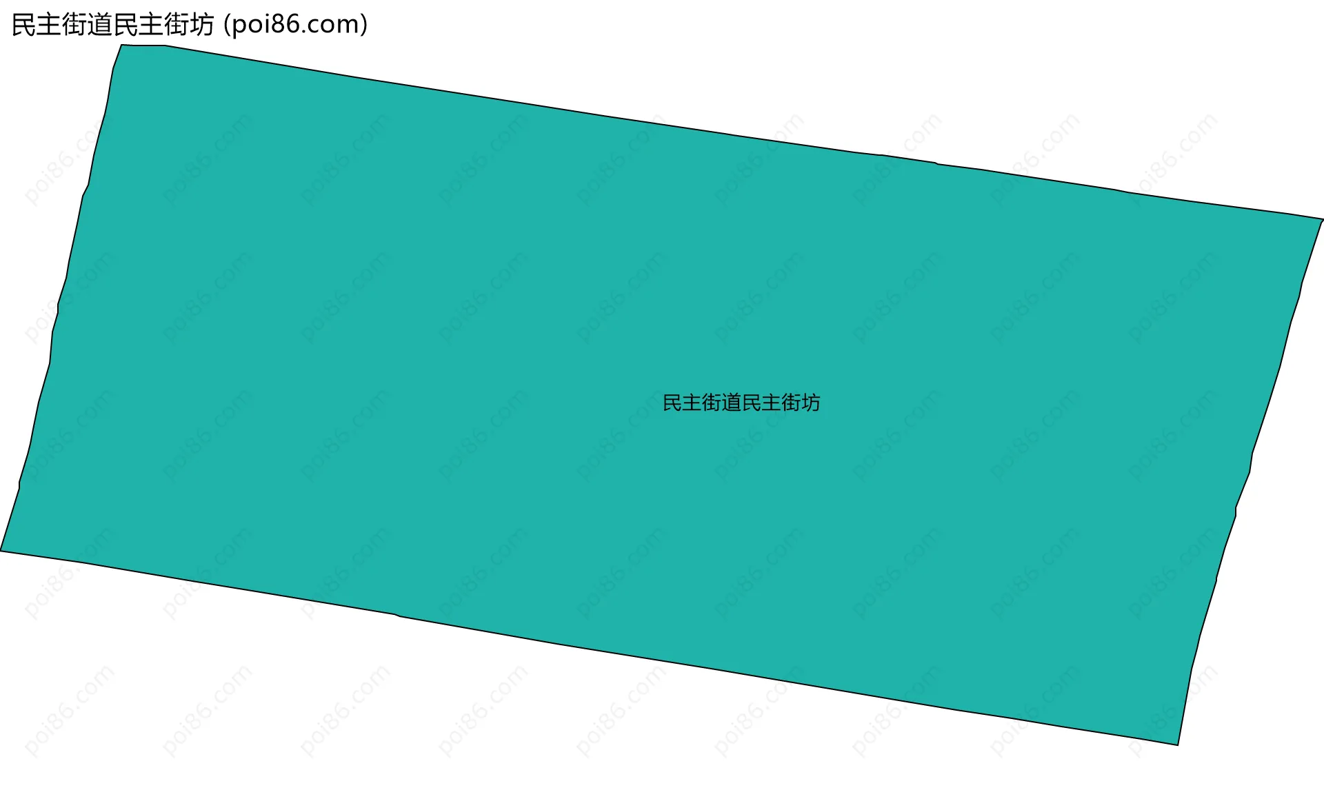 民主街道民主街坊边界地图