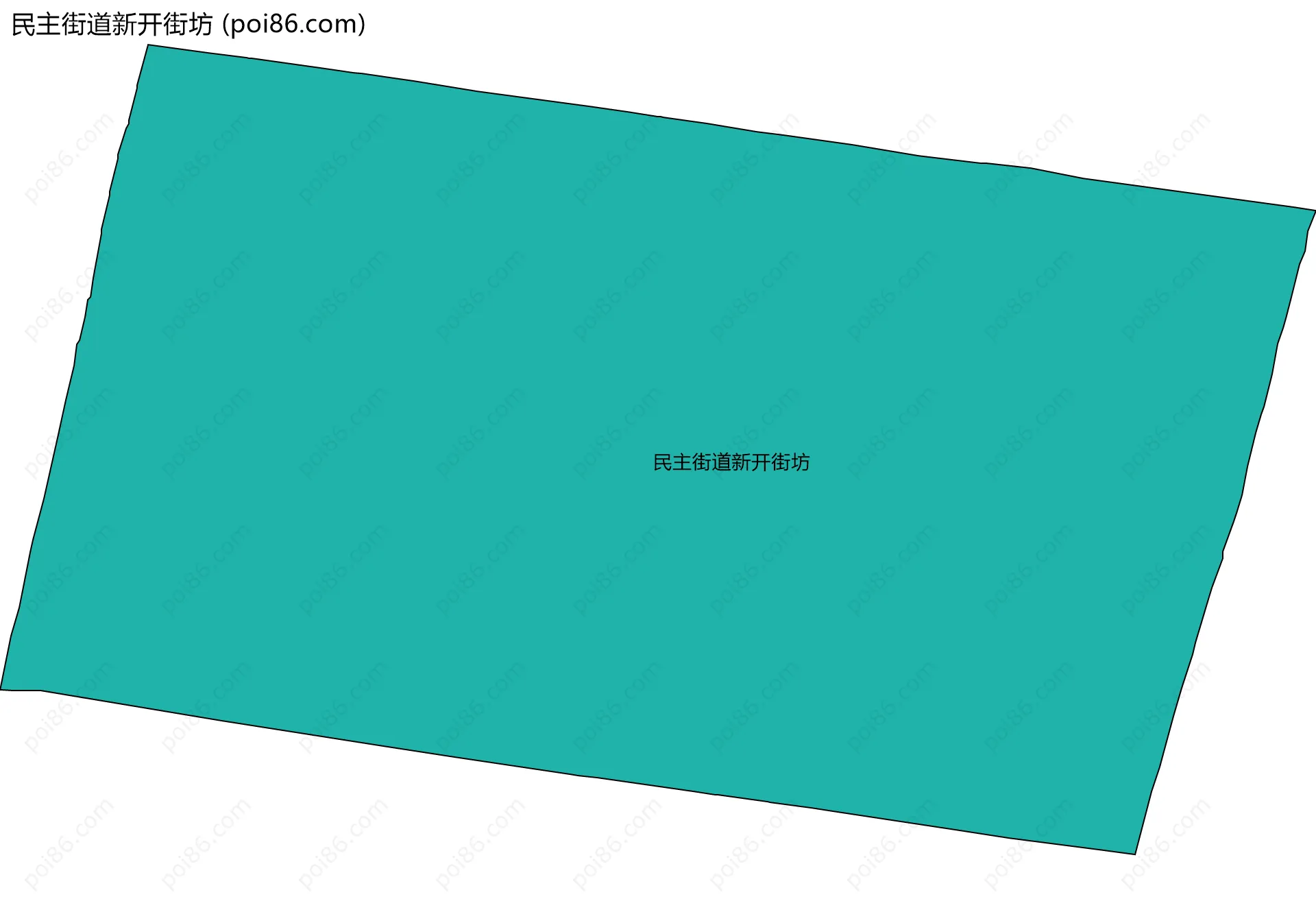 民主街道新开街坊边界地图