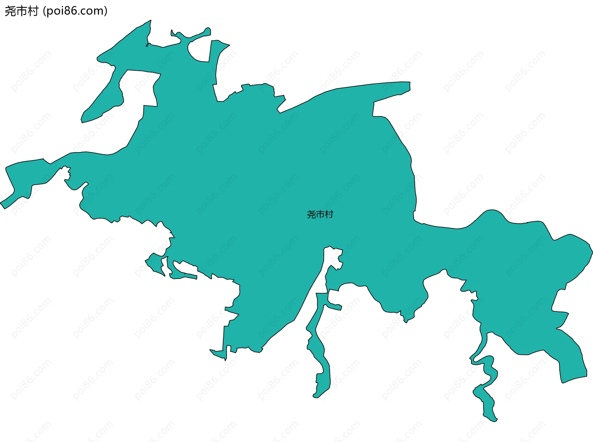 尧市村边界地图