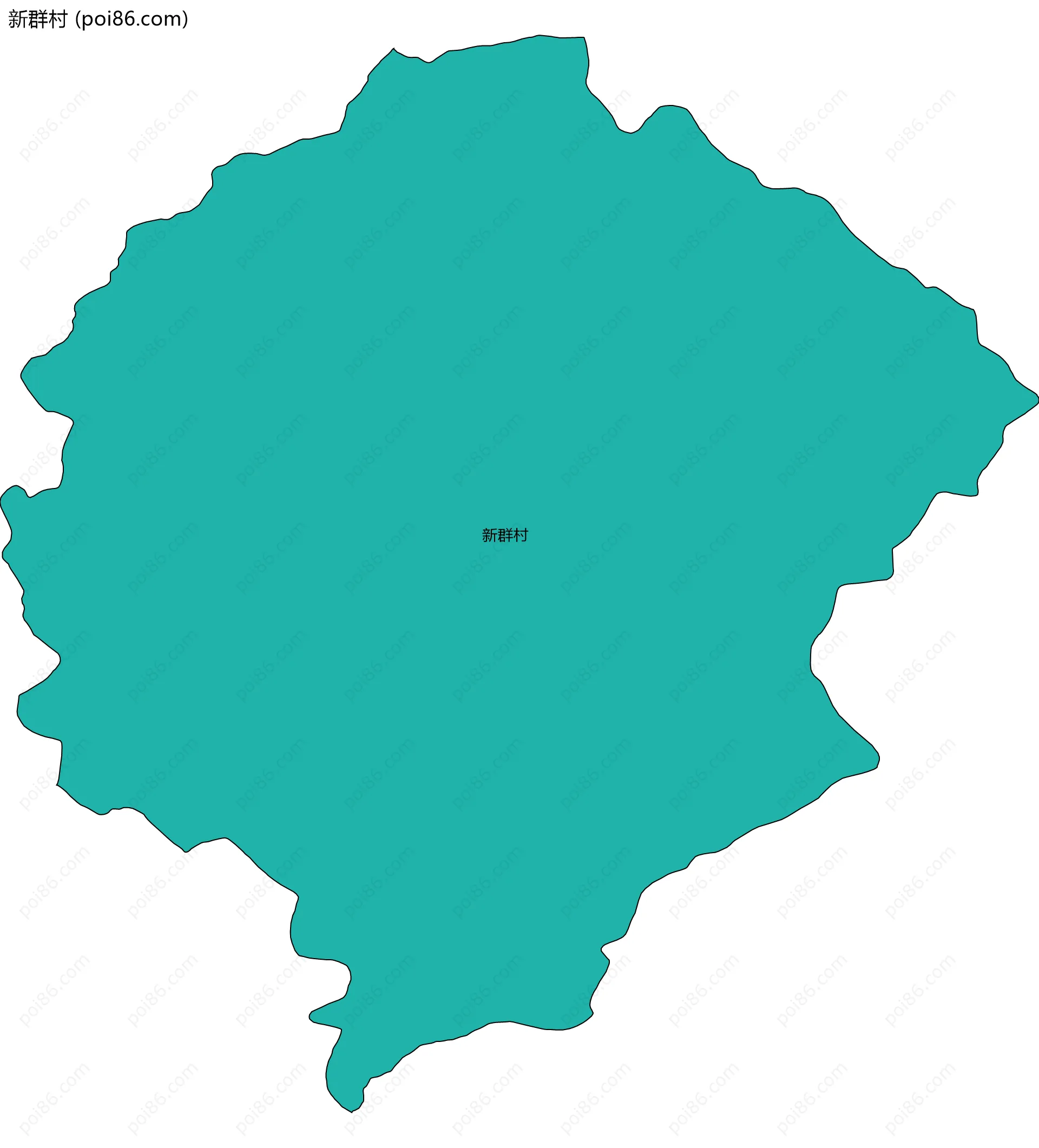 新群村边界地图