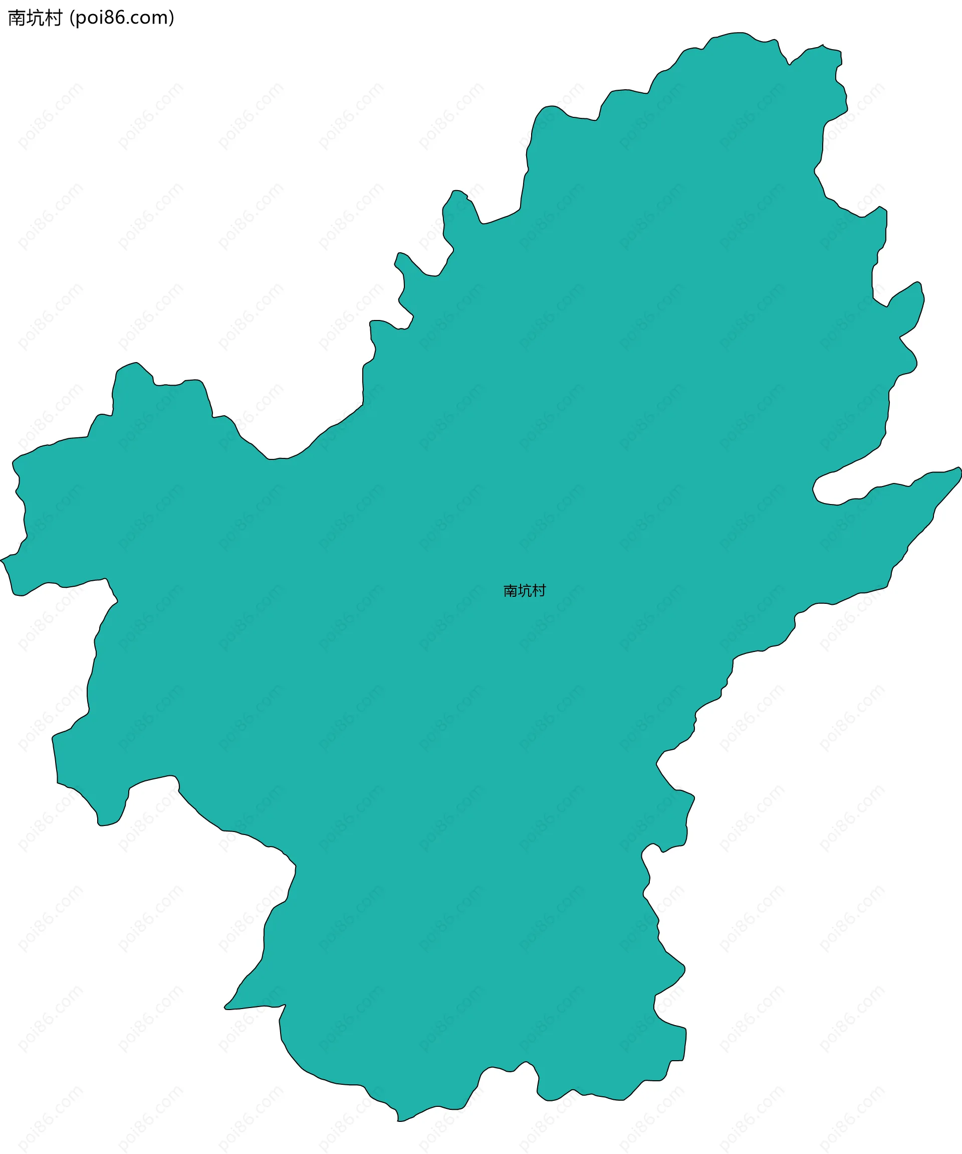 南坑村边界地图