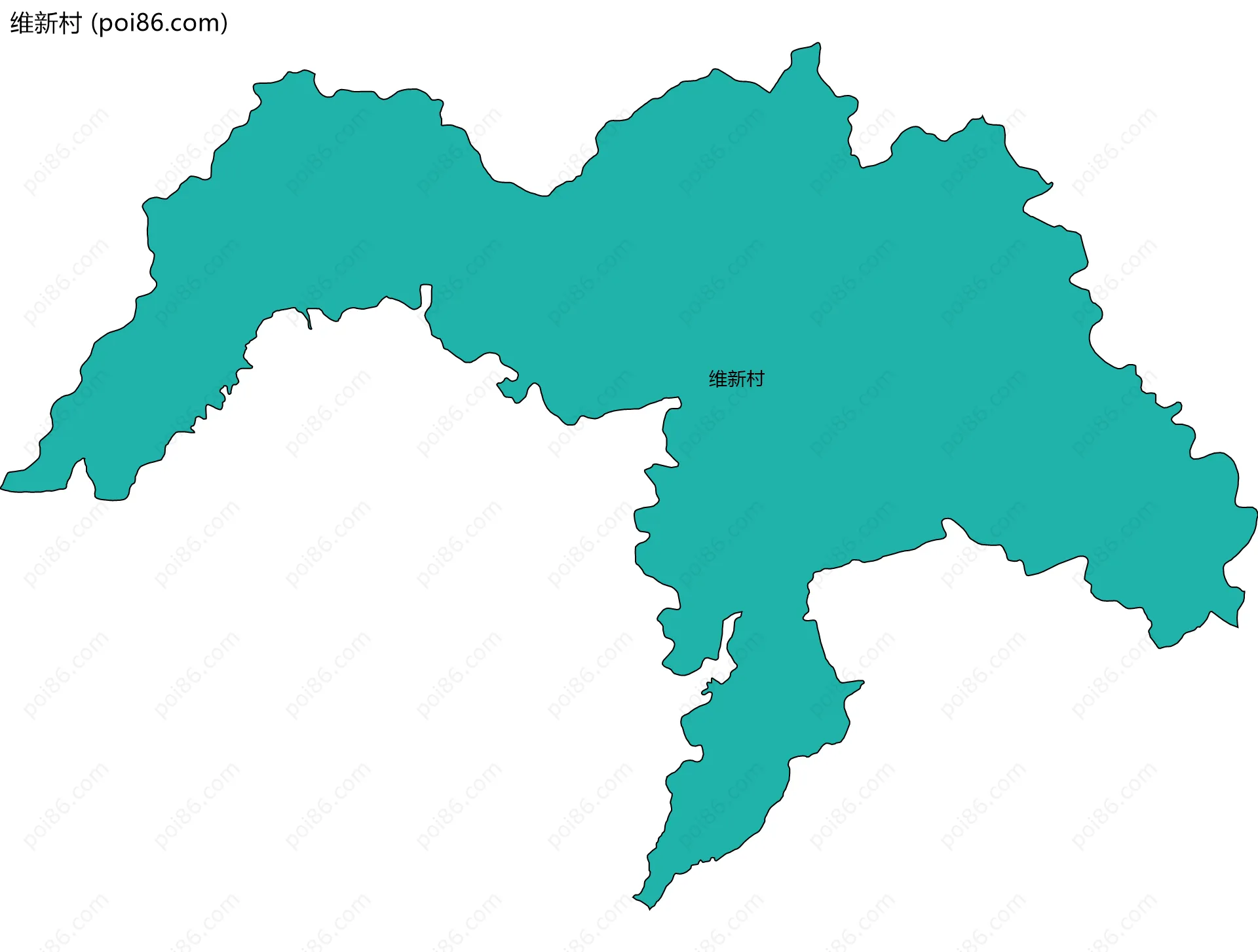 维新村边界地图