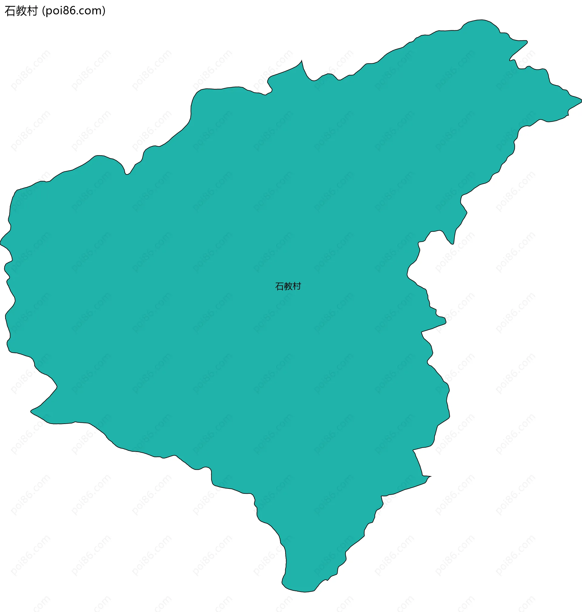 石教村边界地图