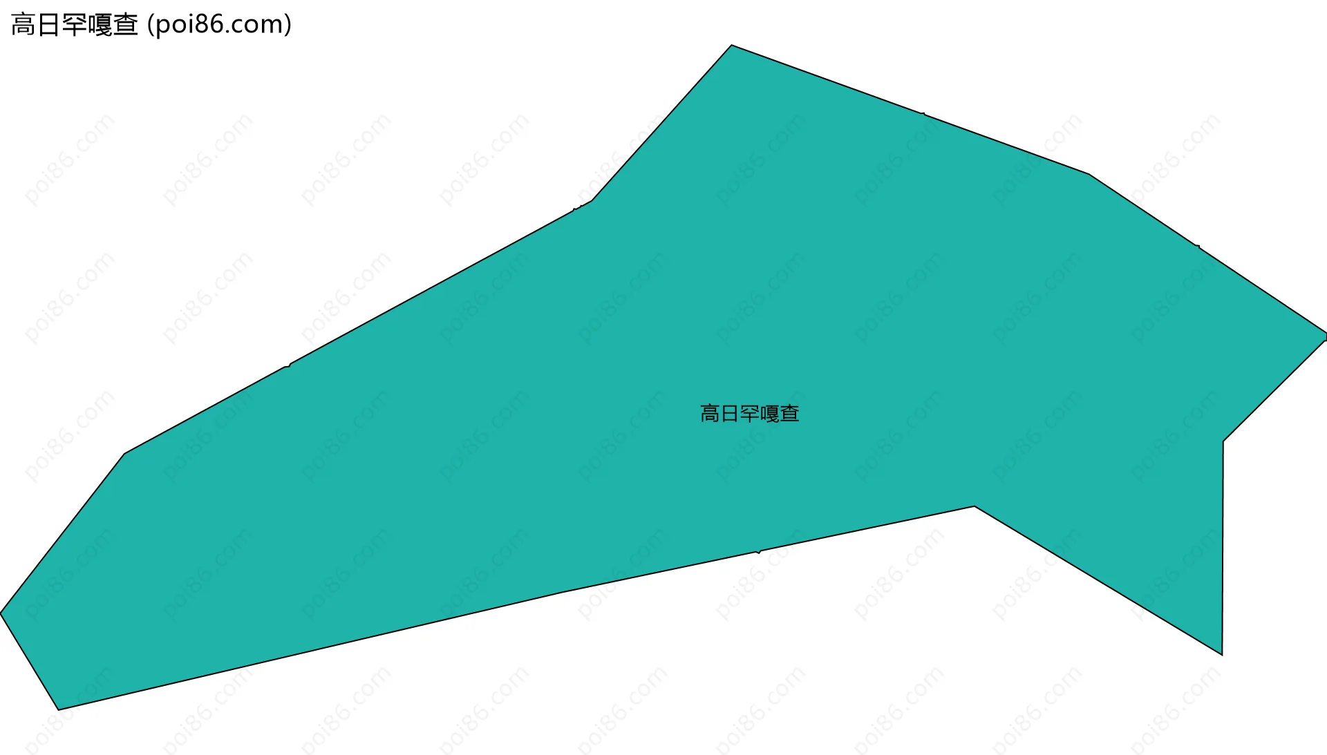 高日罕嘎查边界地图