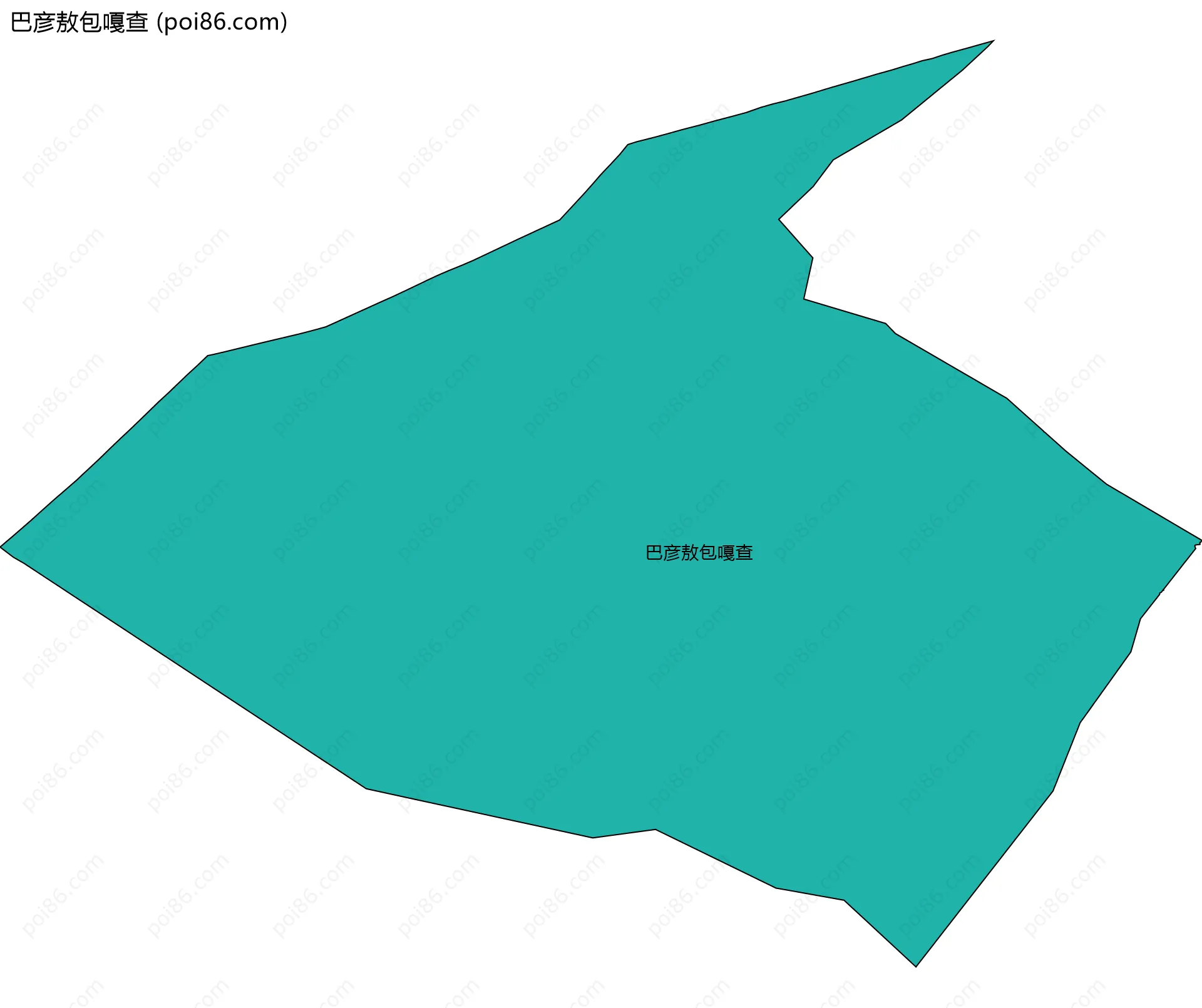 巴彦敖包嘎查边界地图