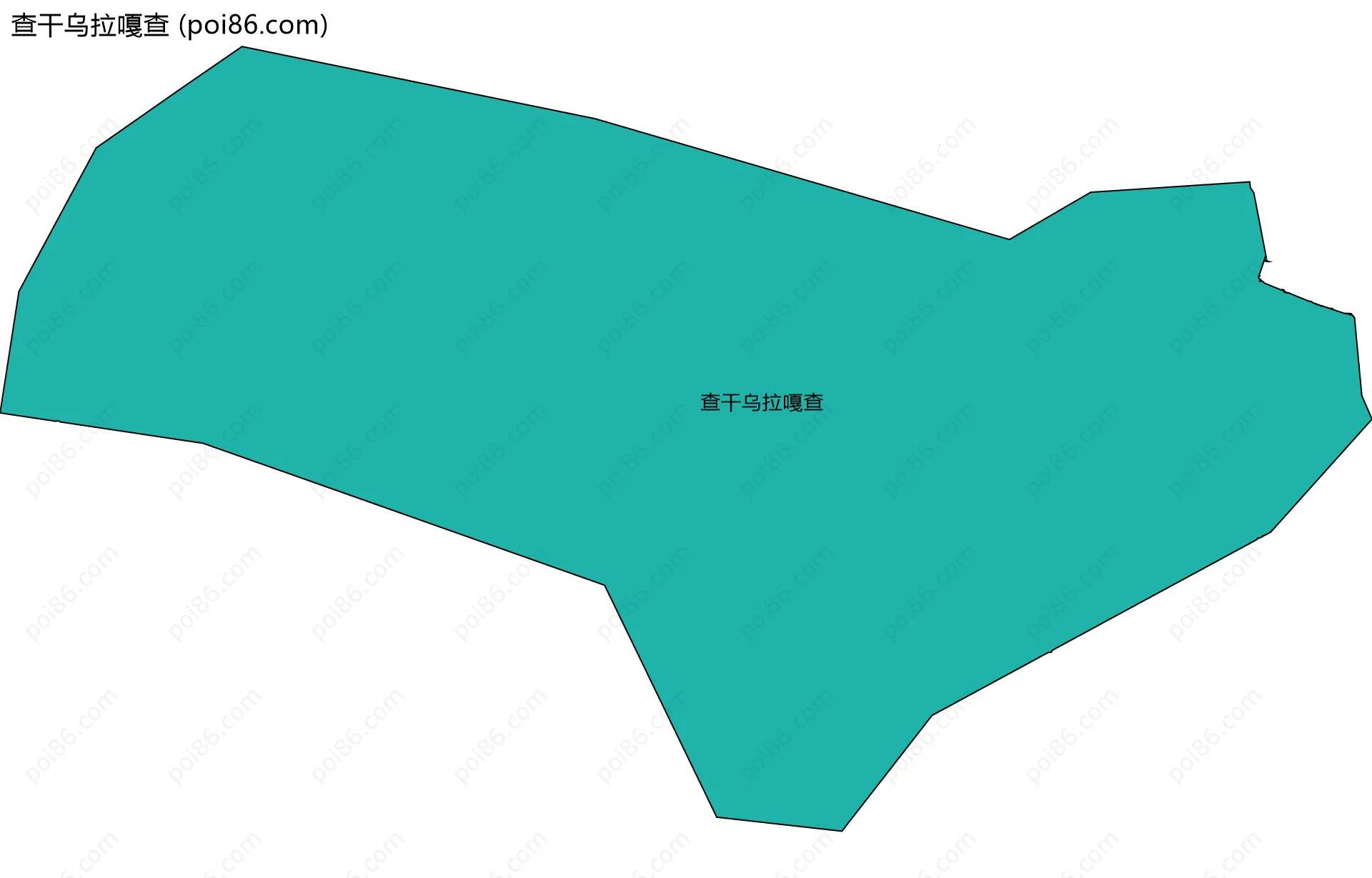 查干乌拉嘎查边界地图