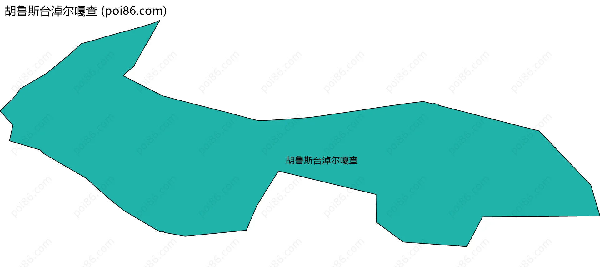 胡鲁斯台淖尔嘎查边界地图