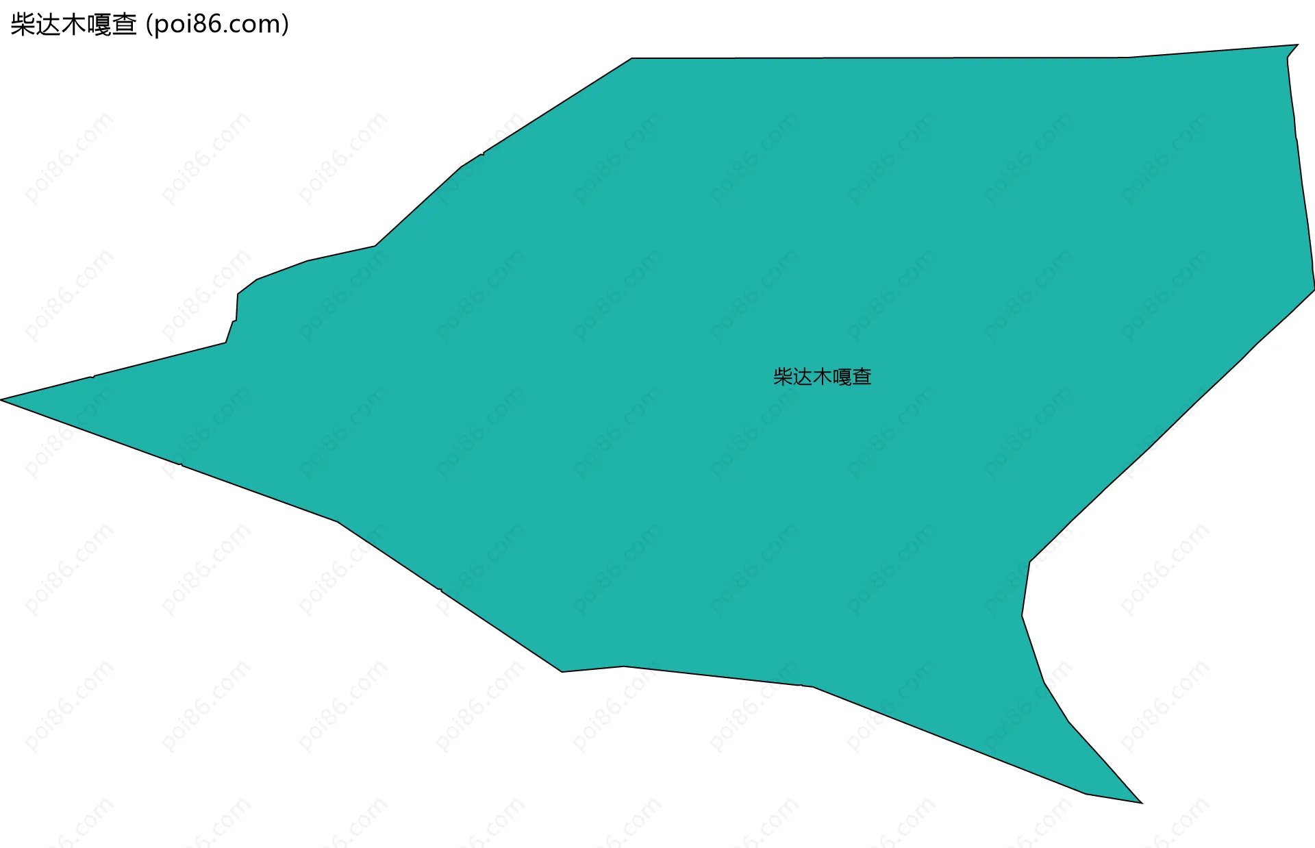 柴达木嘎查边界地图