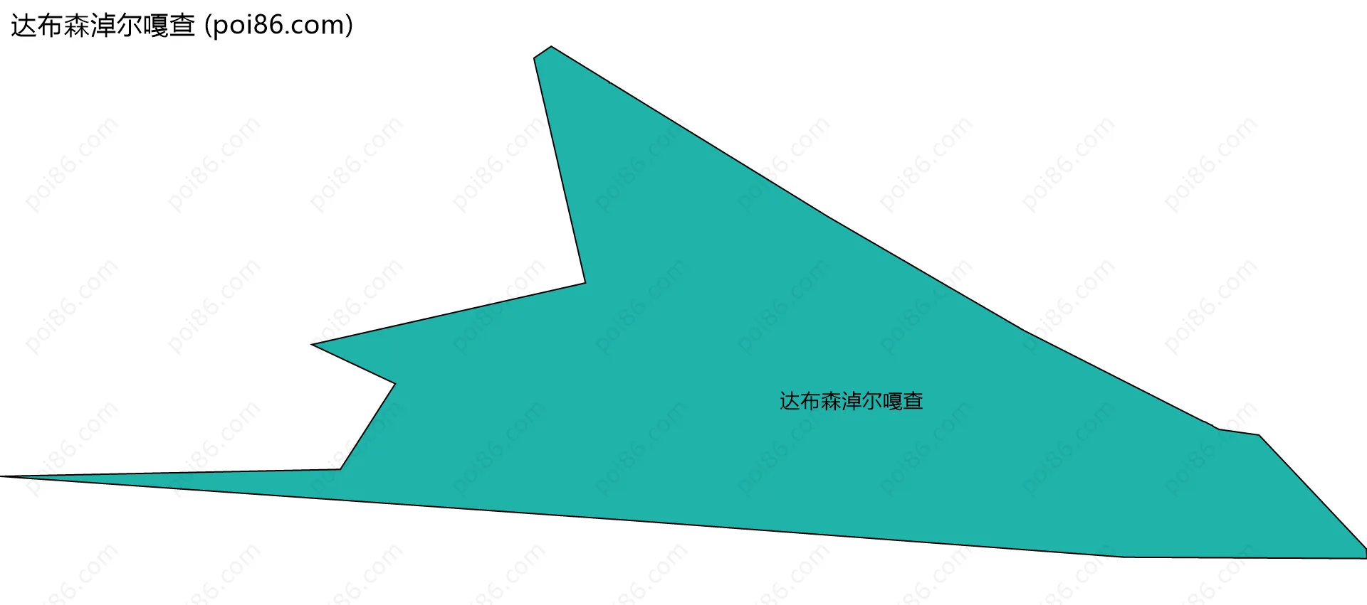 达布森淖尔嘎查边界地图