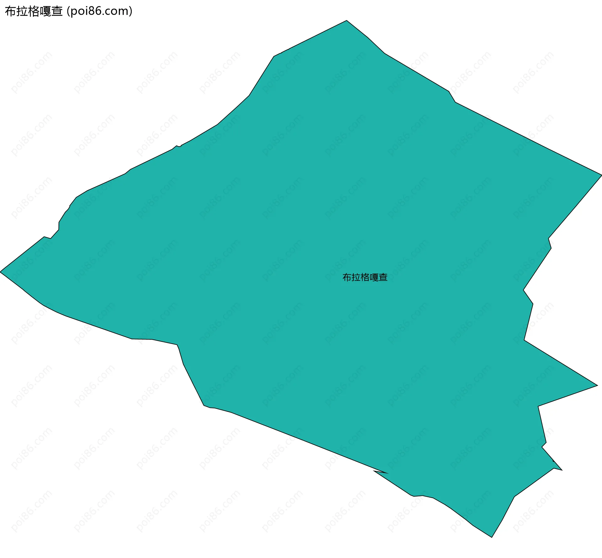 布拉格嘎查边界地图