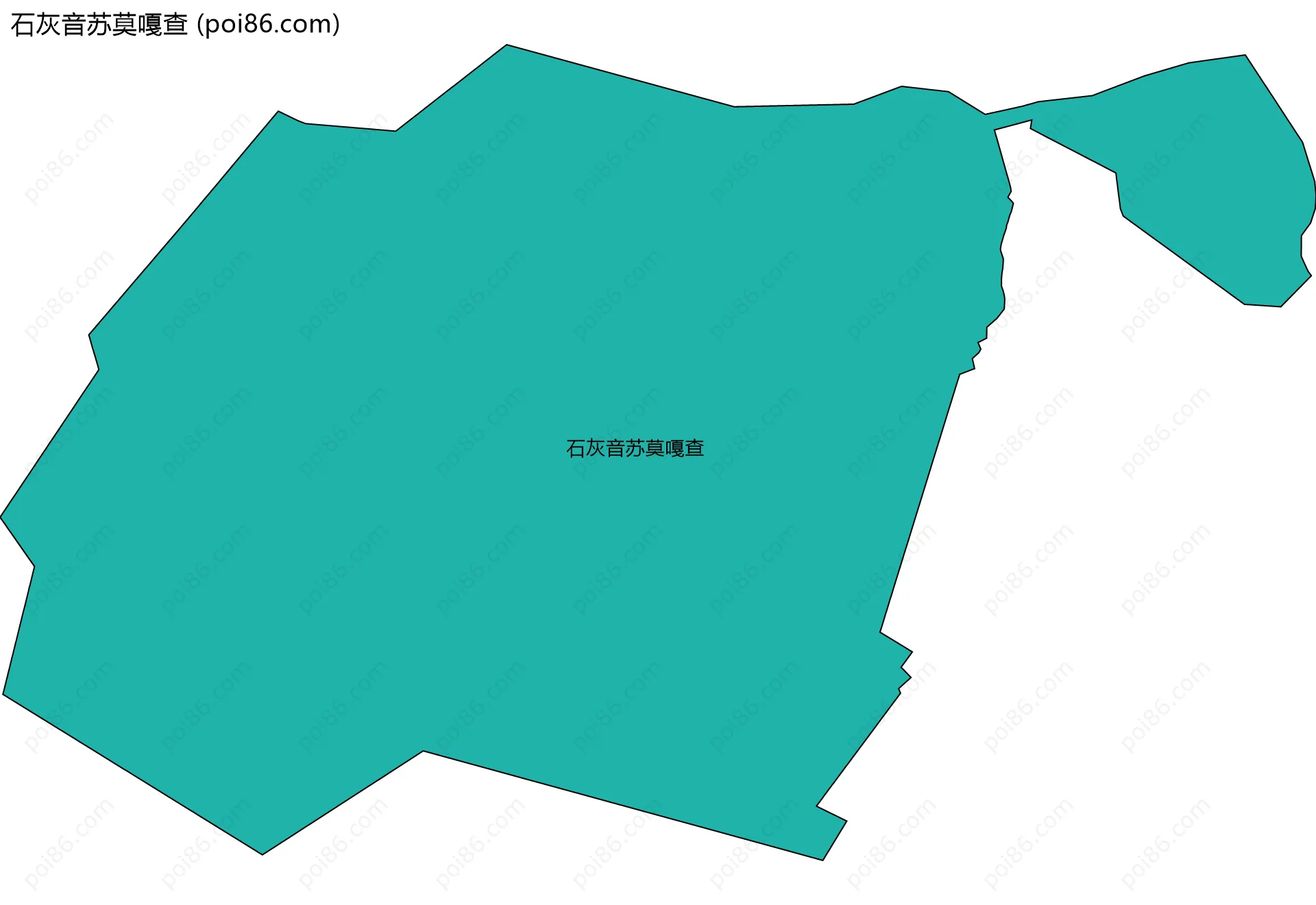石灰音苏莫嘎查边界地图