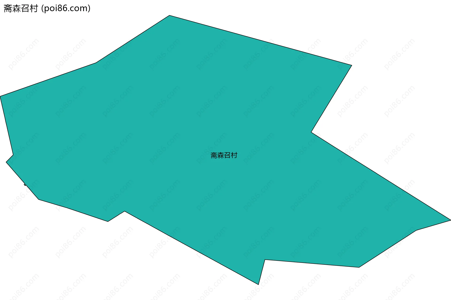 斋森召村边界地图