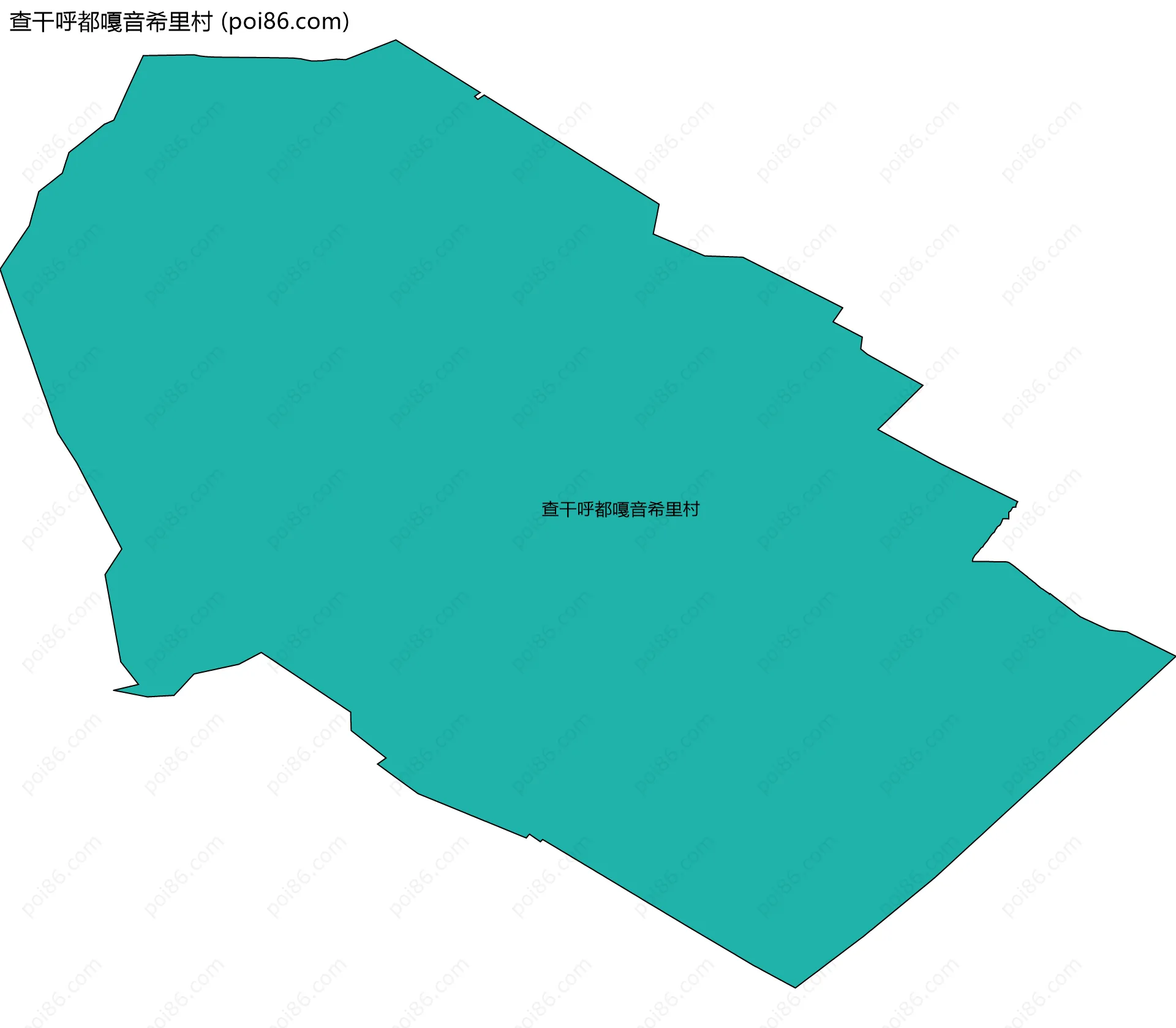 查干呼都嘎音希里村边界地图