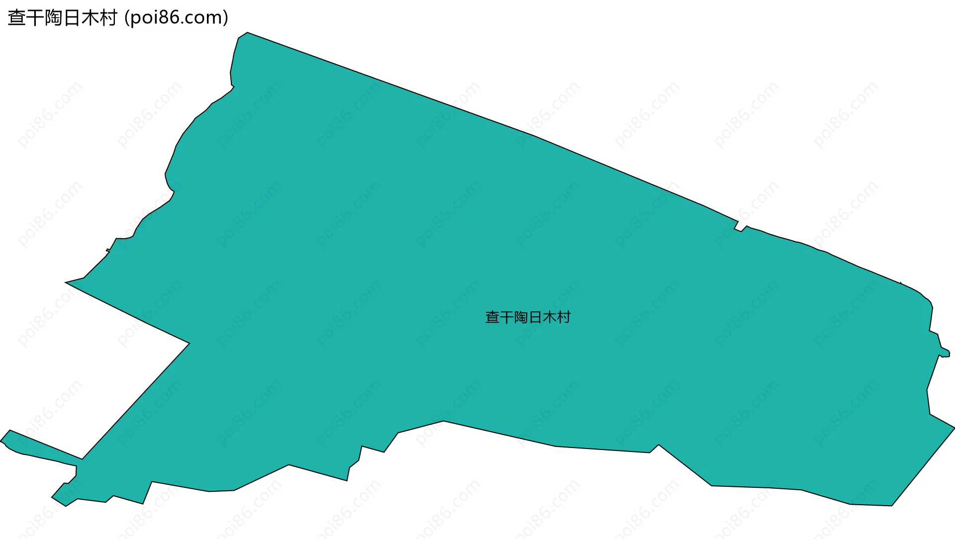 查干陶日木村边界地图