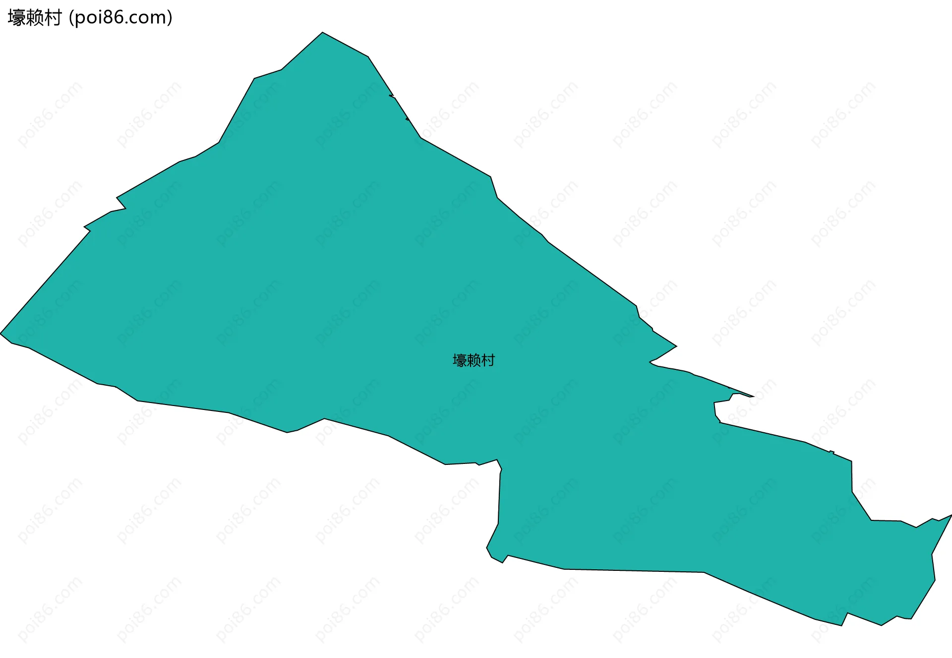 壕赖村边界地图