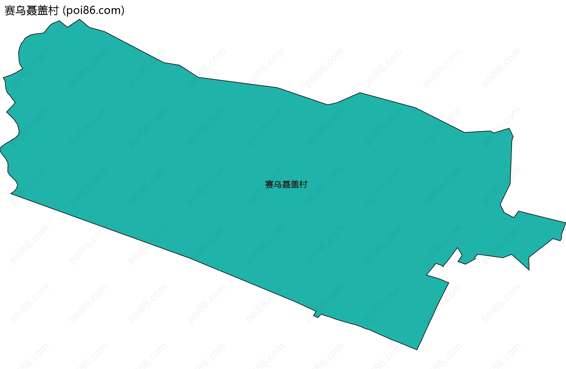 赛乌聂盖村边界地图