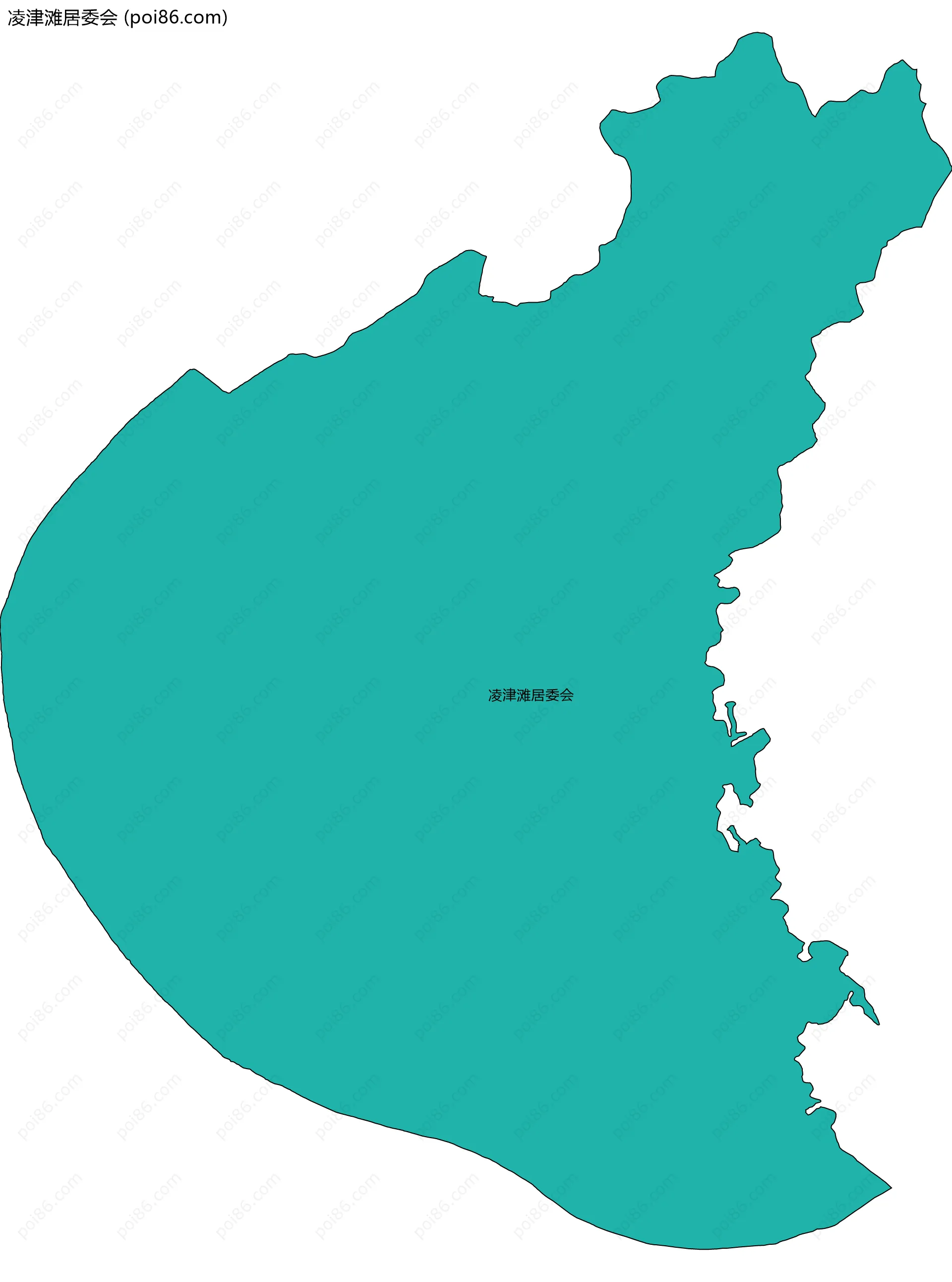 凌津滩居委会边界地图
