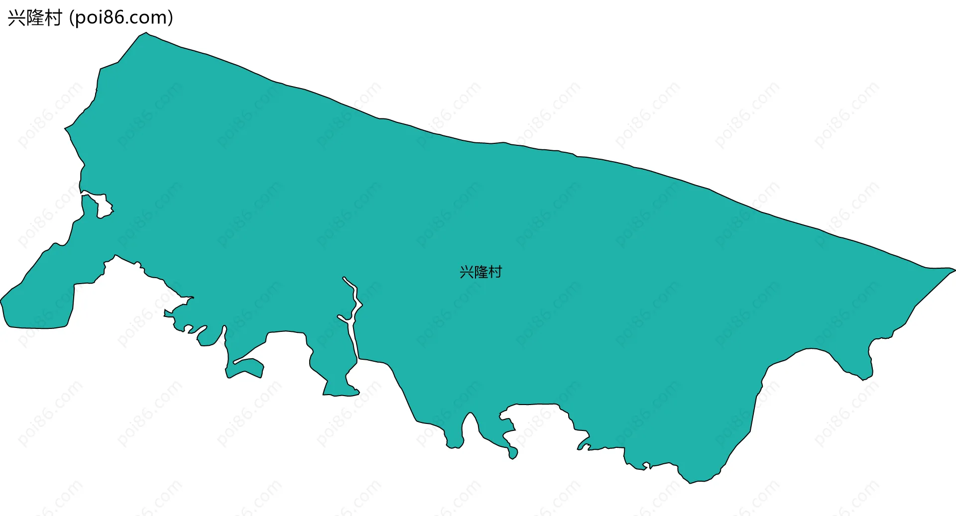 兴隆村边界地图