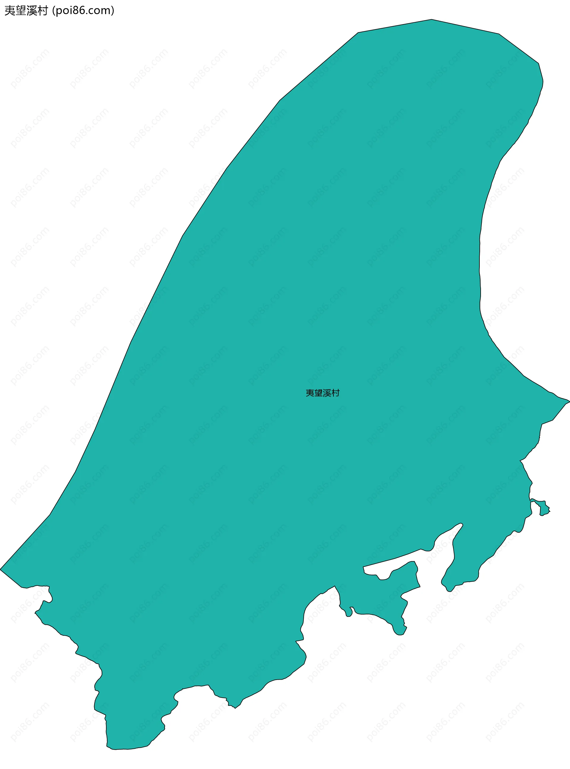 夷望溪村边界地图