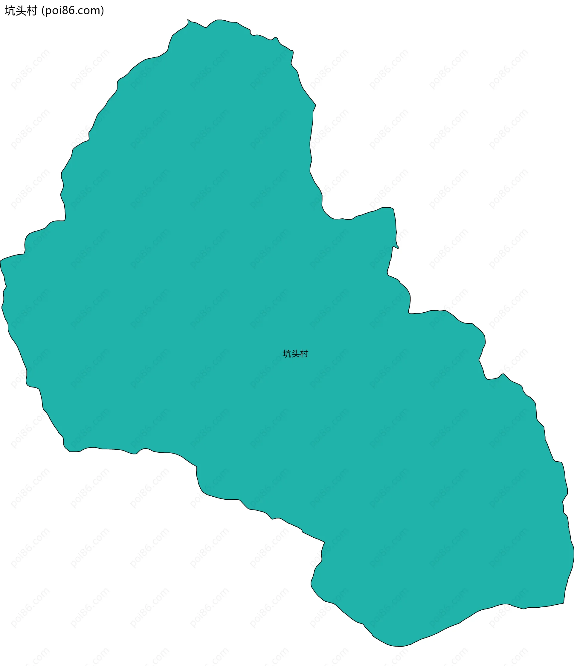 坑头村边界地图