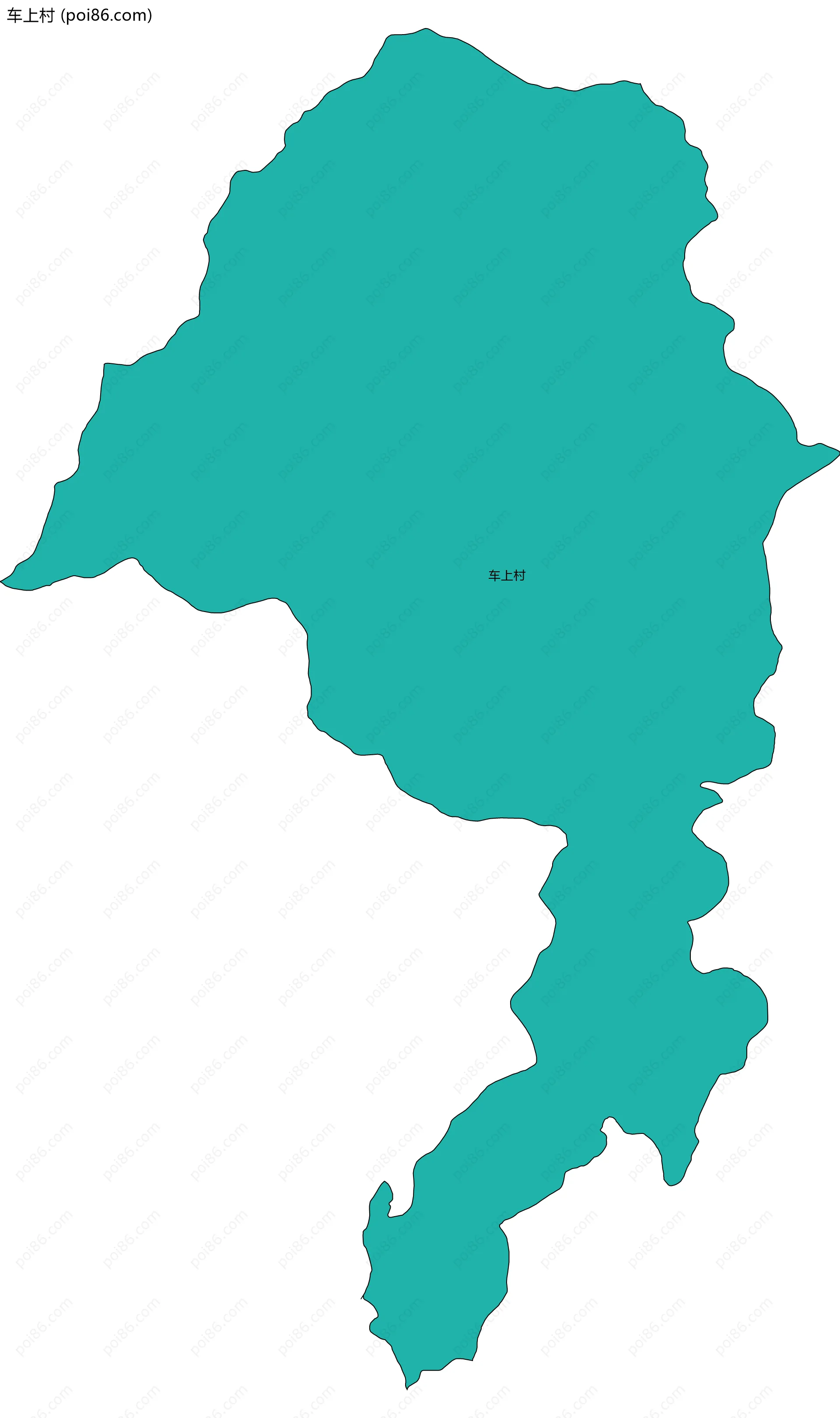 车上村边界地图
