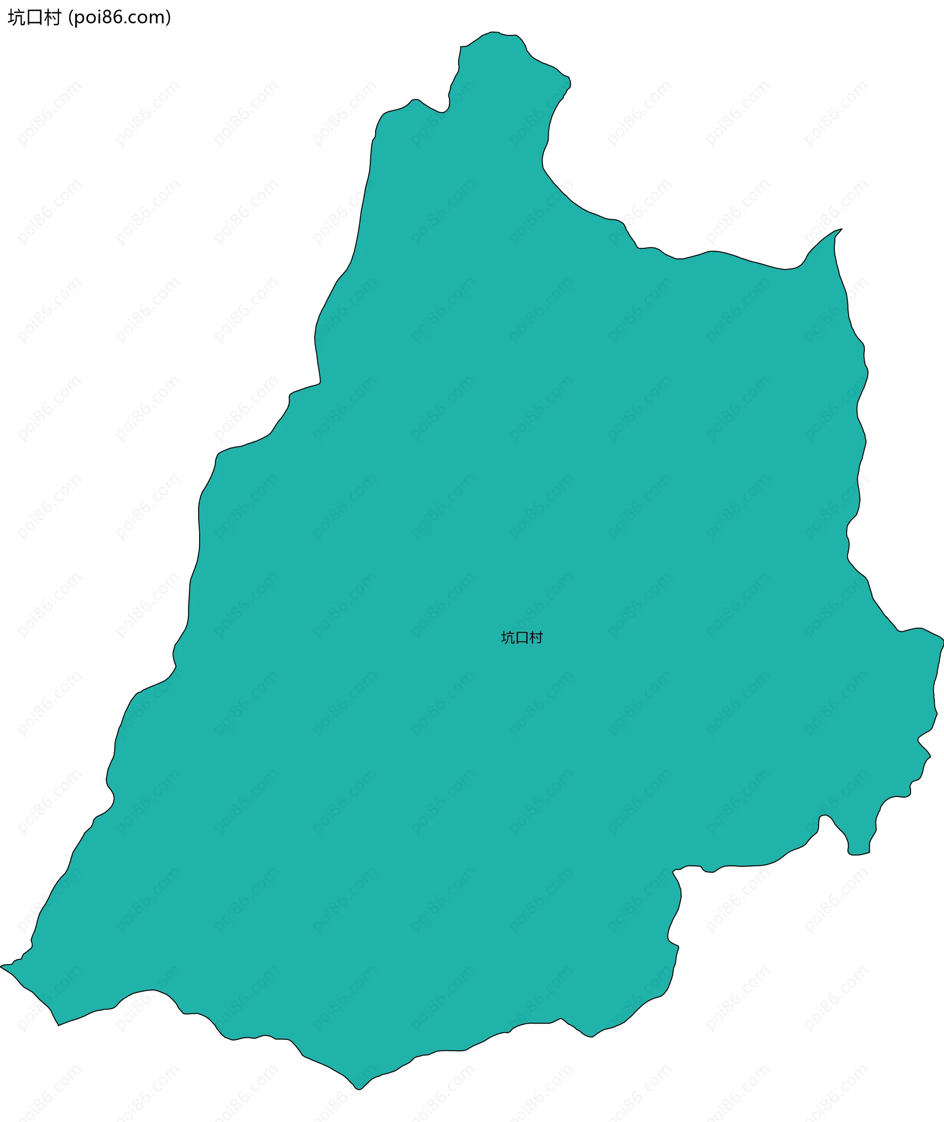 坑口村边界地图