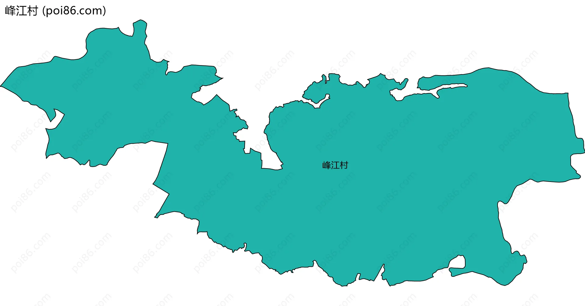 峰江村边界地图