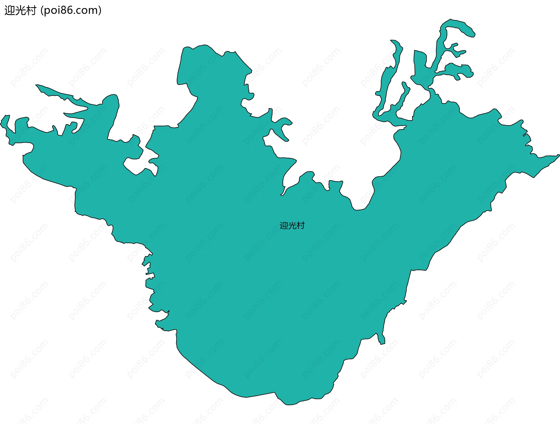 迎光村边界地图