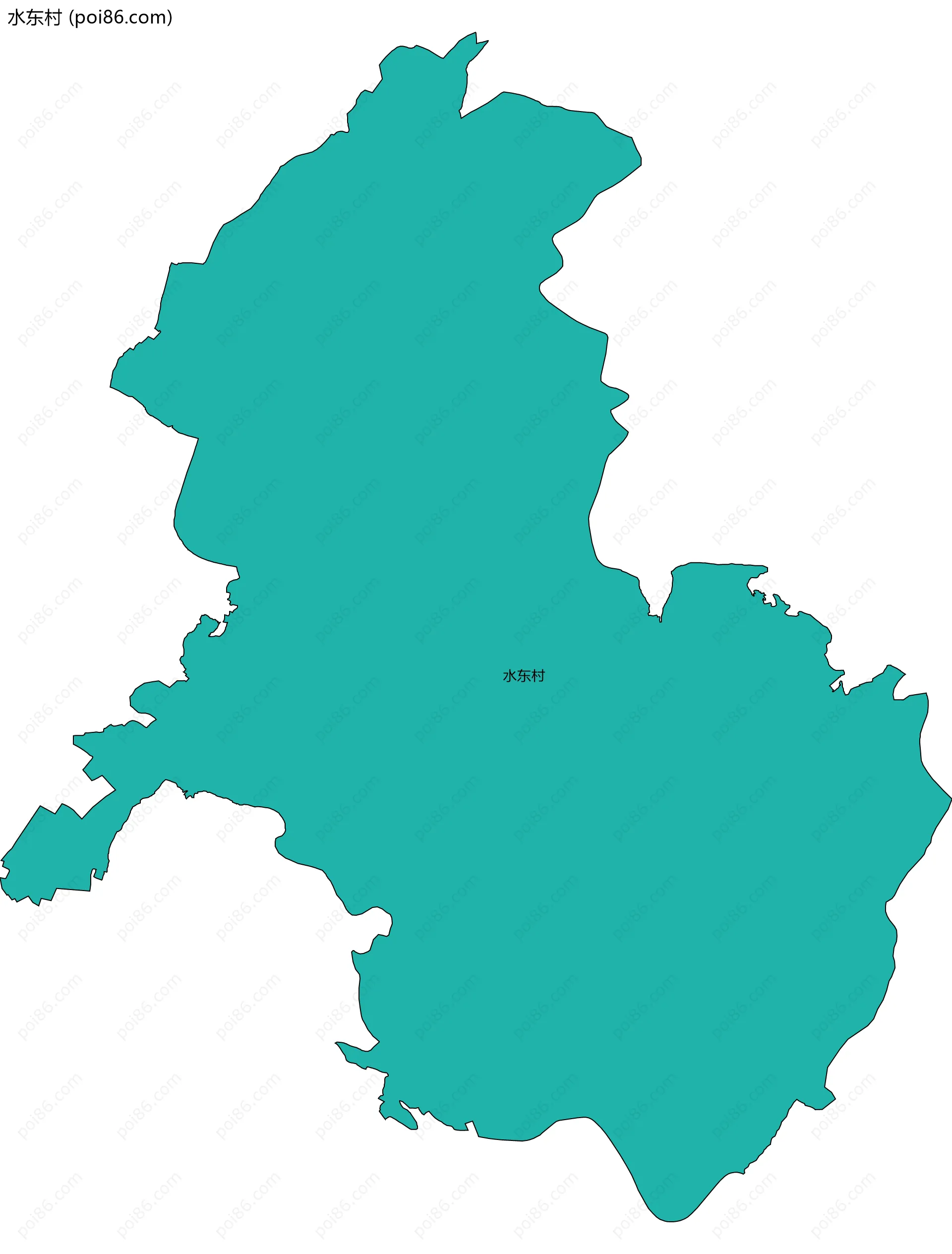 水东村边界地图