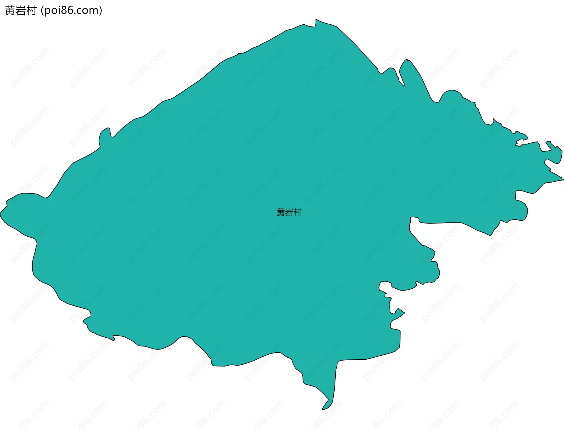 黄岩村边界地图