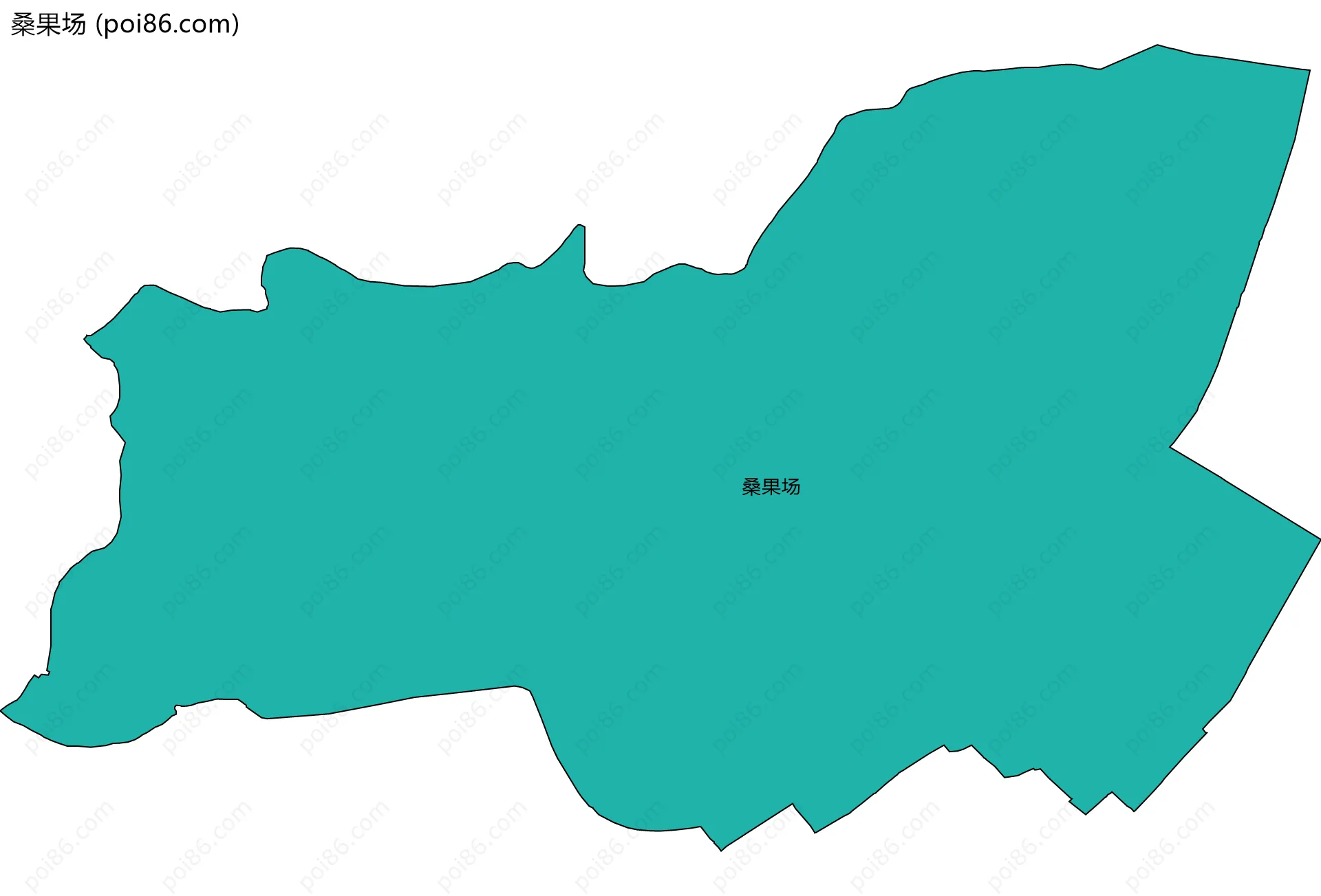 桑果场边界地图
