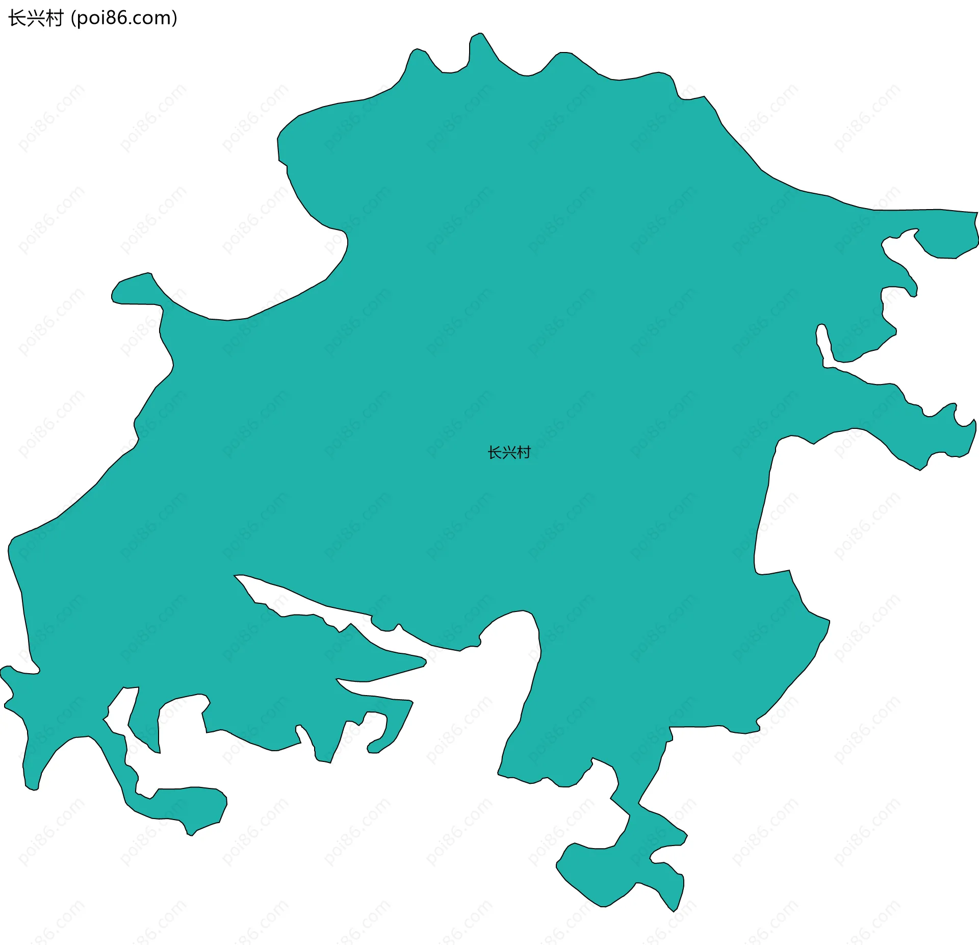 长兴村边界地图