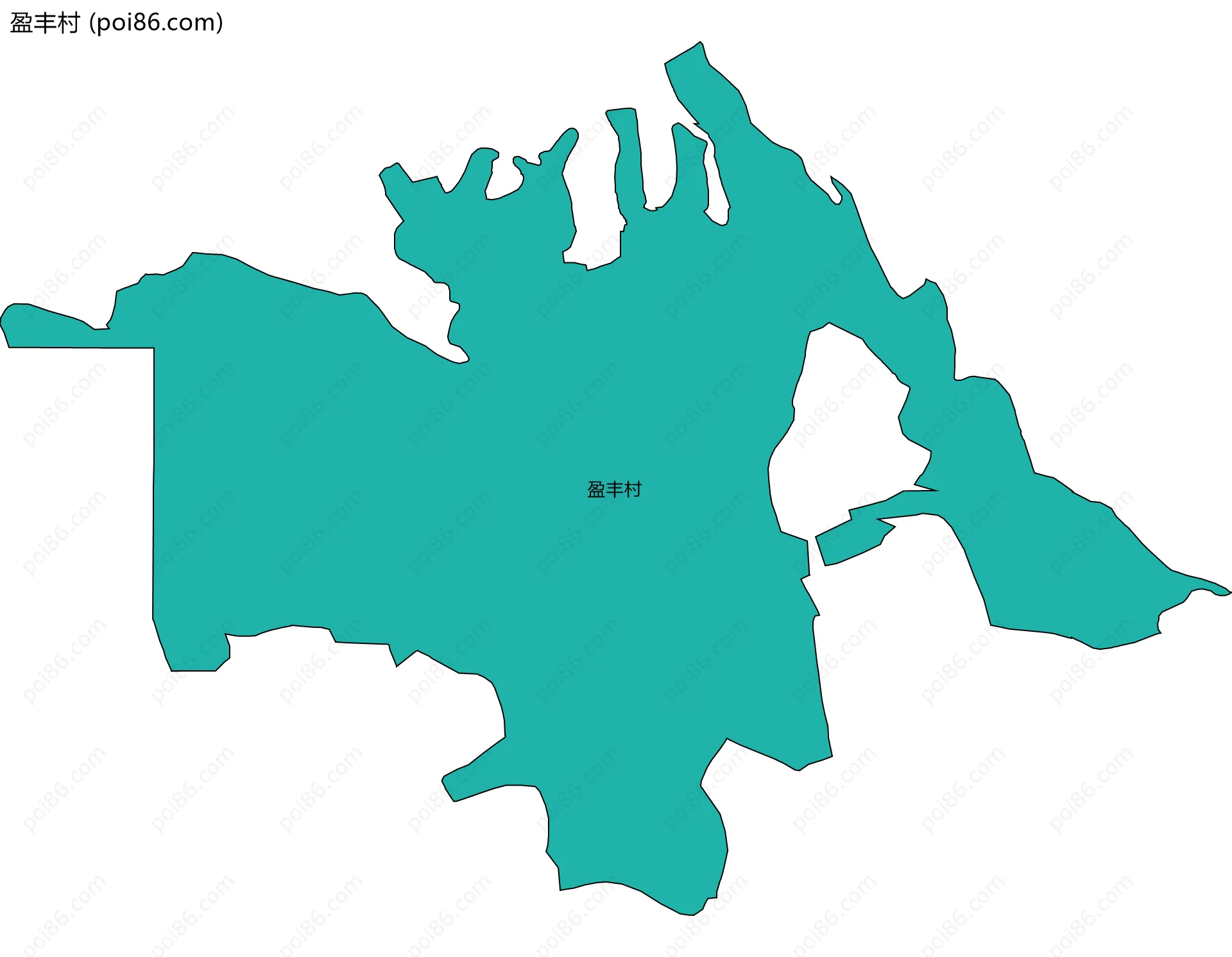 盈丰村边界地图
