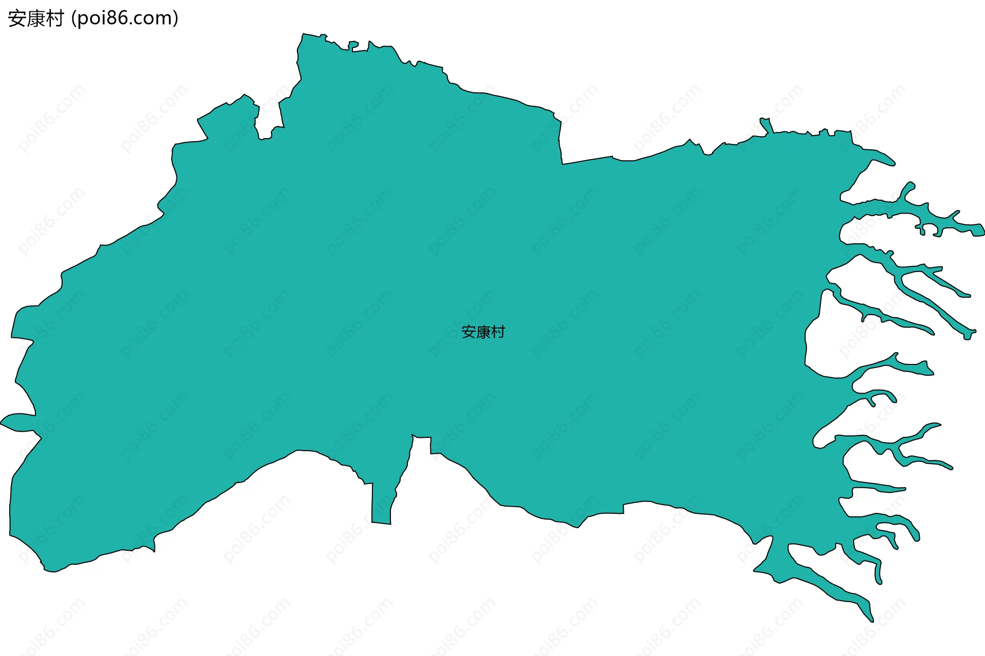 安康村边界地图
