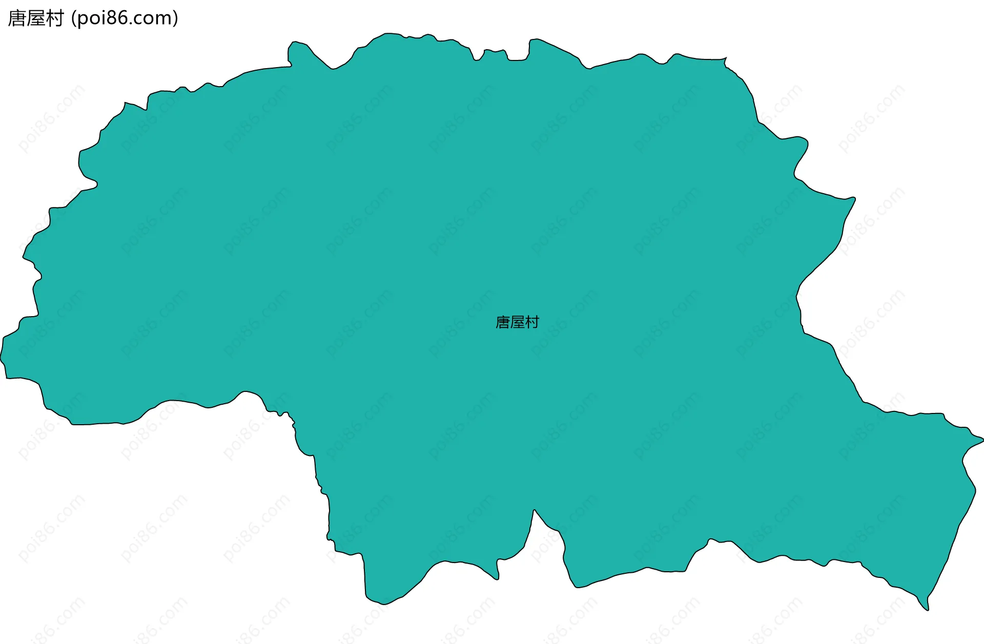 唐屋村边界地图