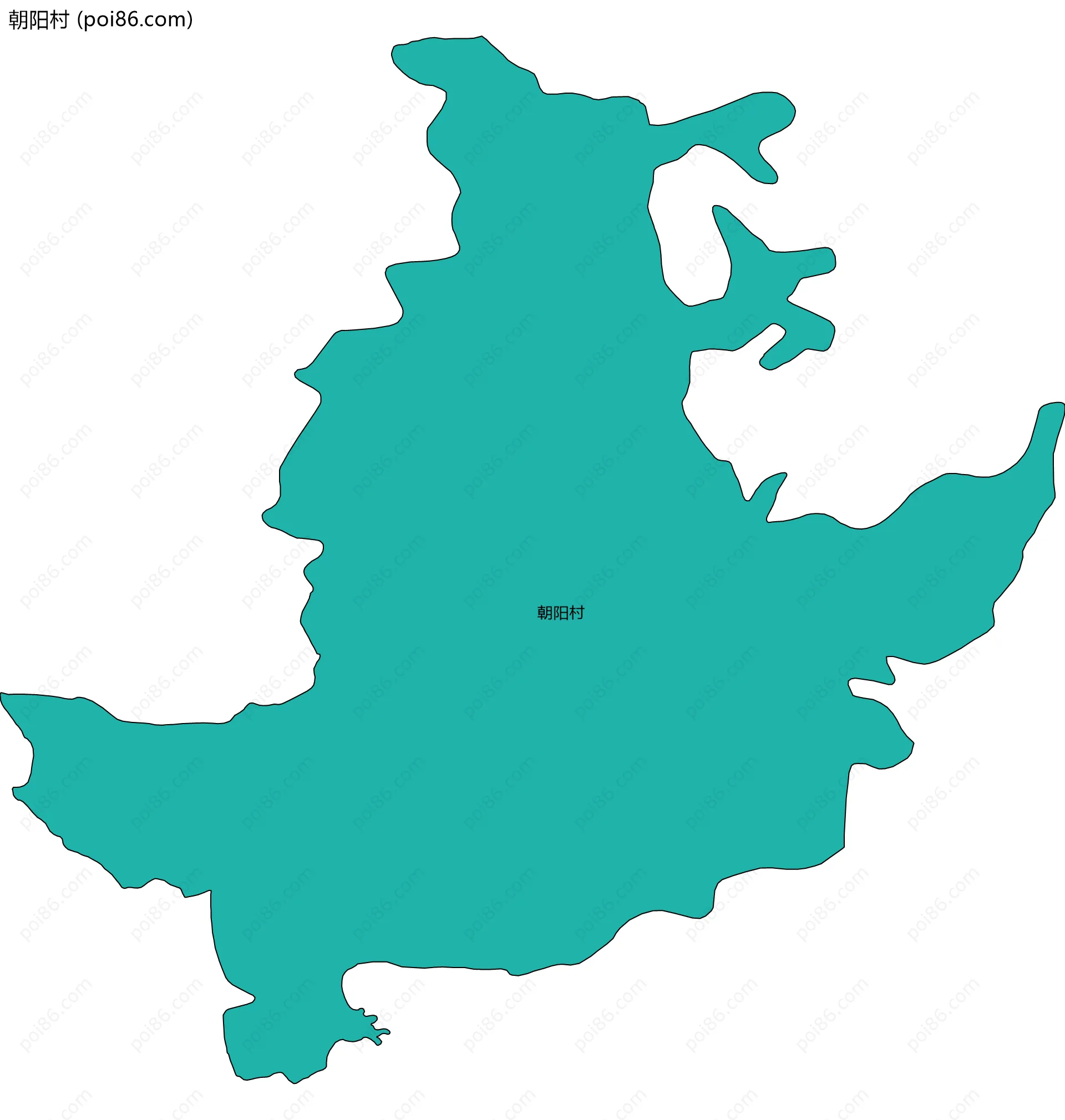朝阳村边界地图