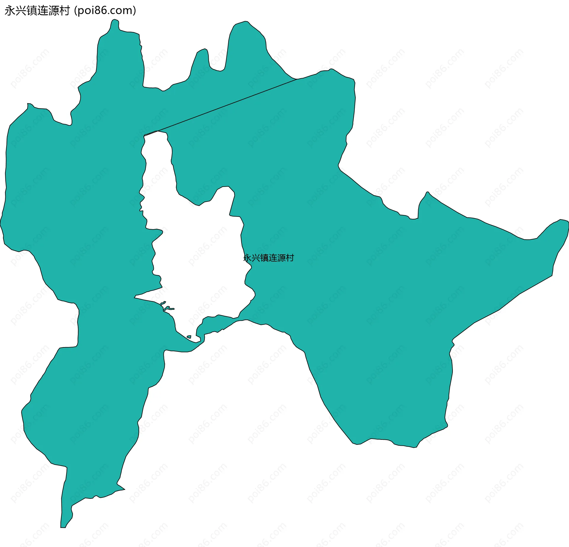永兴镇连源村边界地图