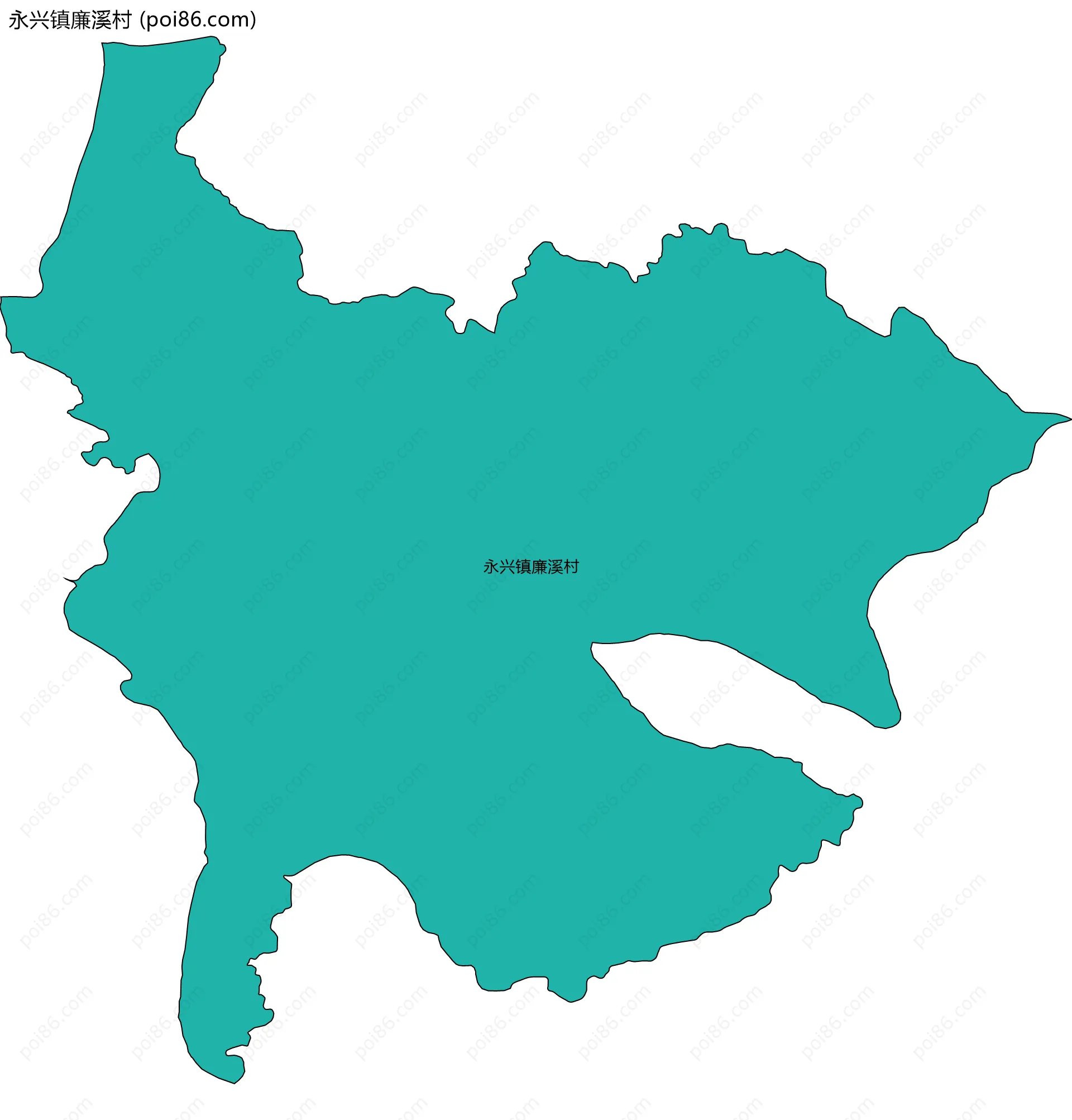 永兴镇廉溪村边界地图