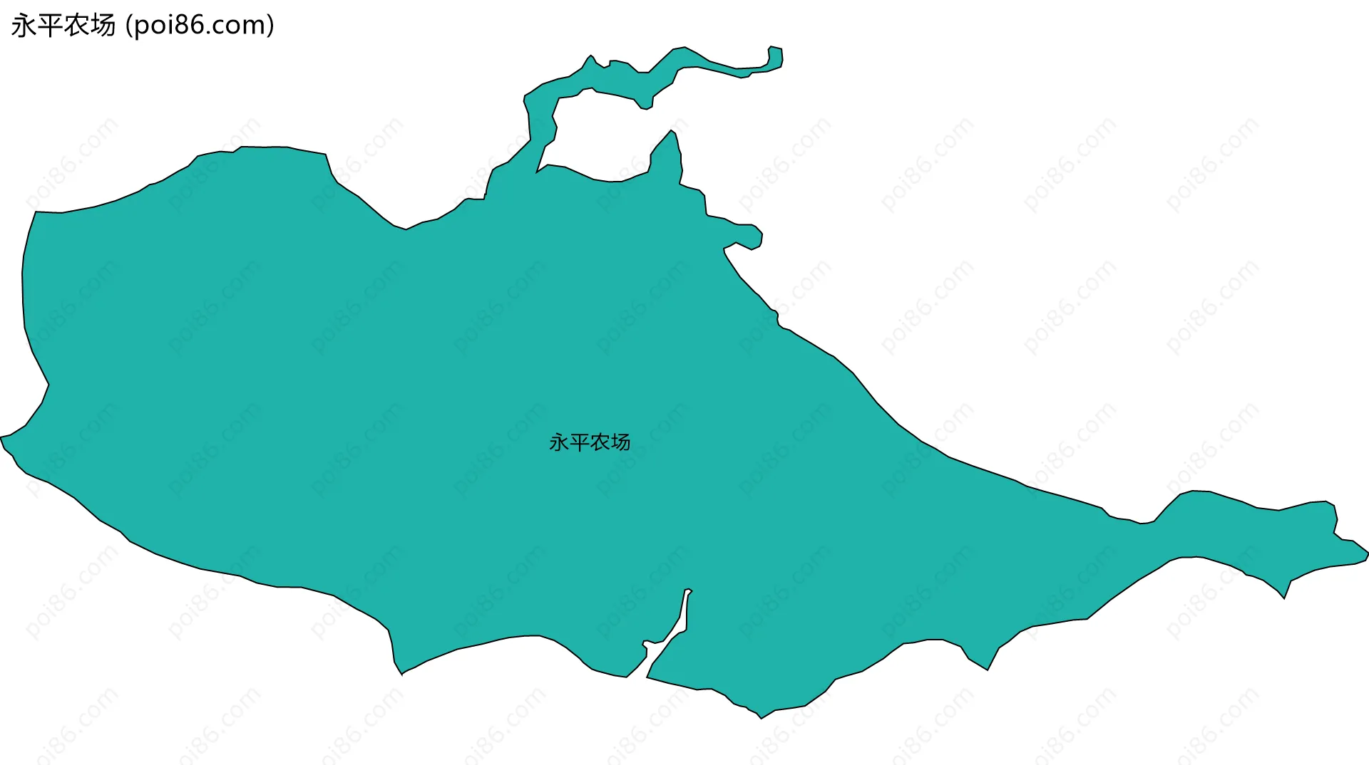 永平农场边界地图