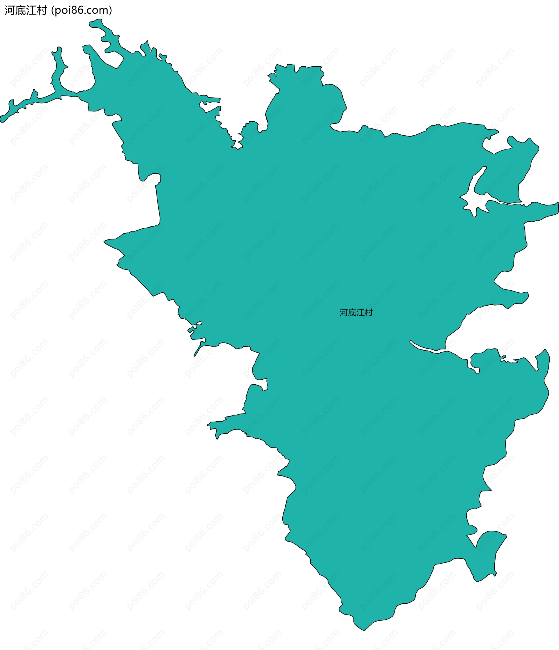 河底江村边界地图