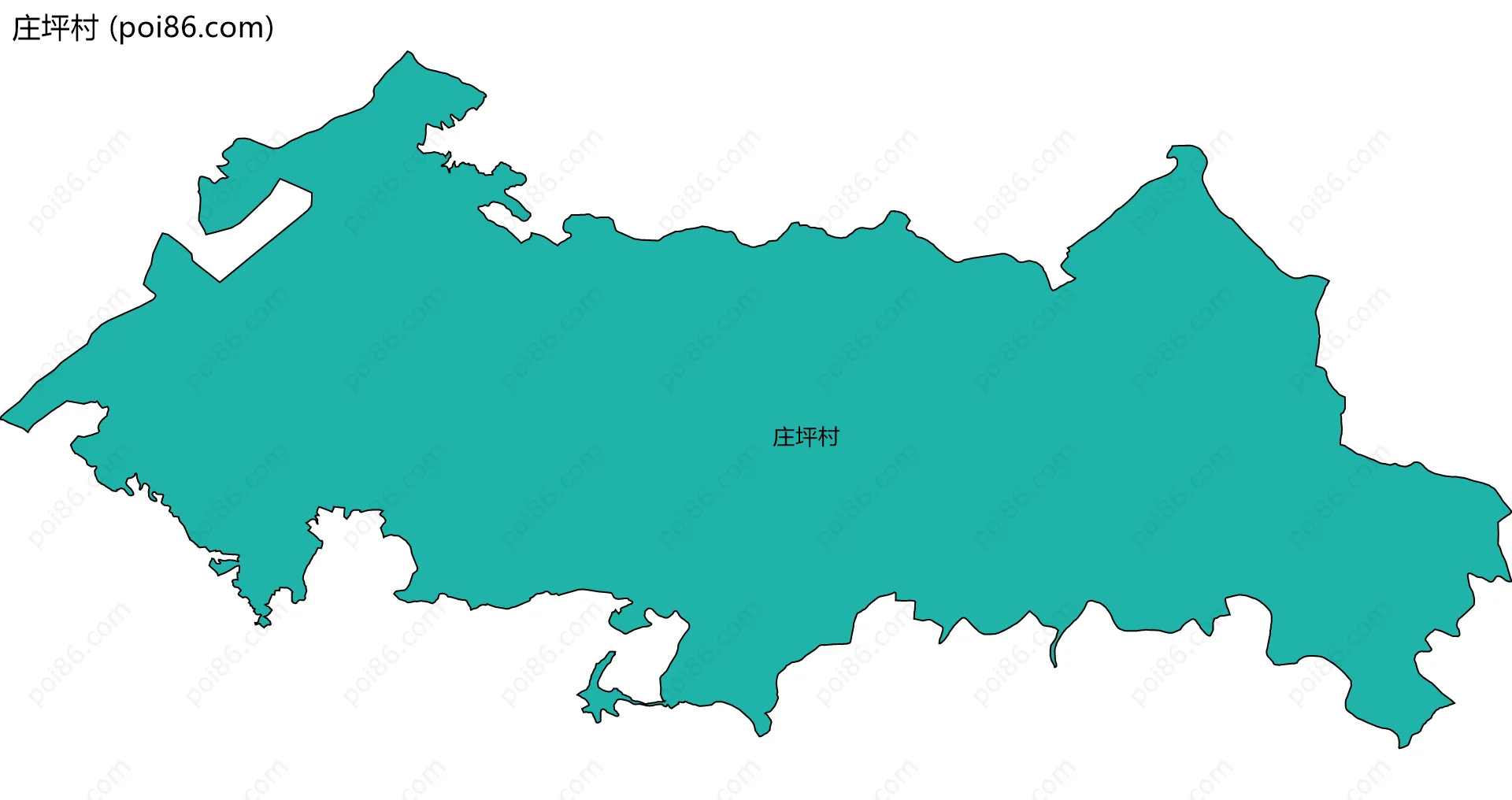 庄坪村边界地图