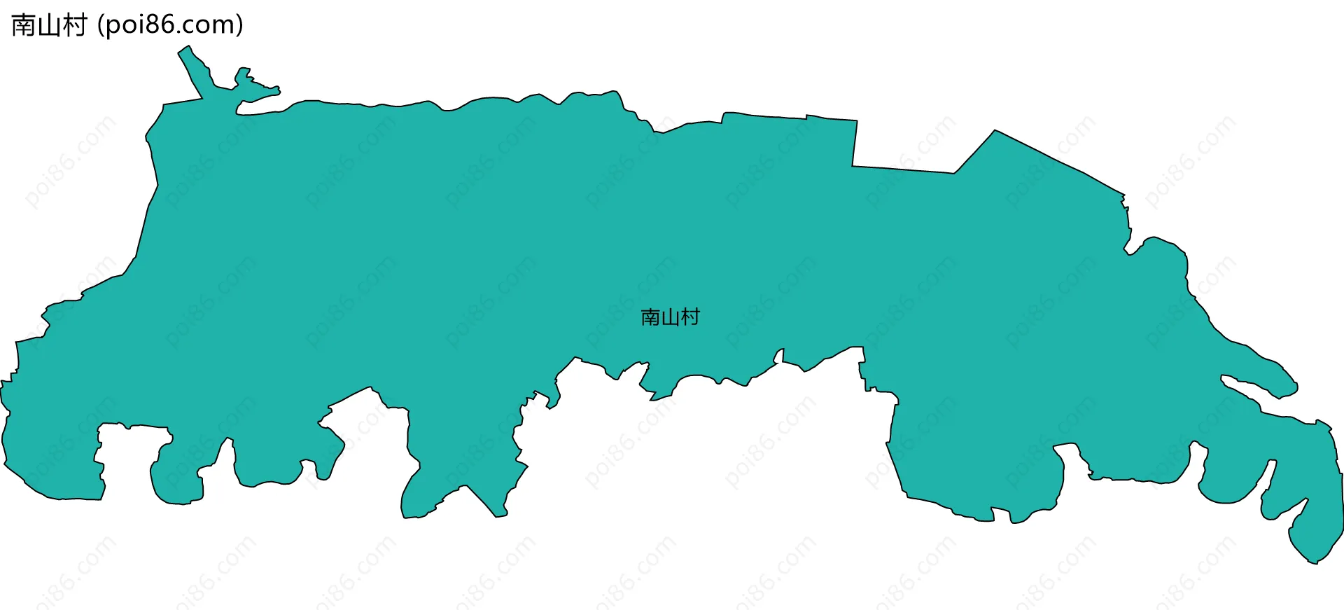 南山村边界地图